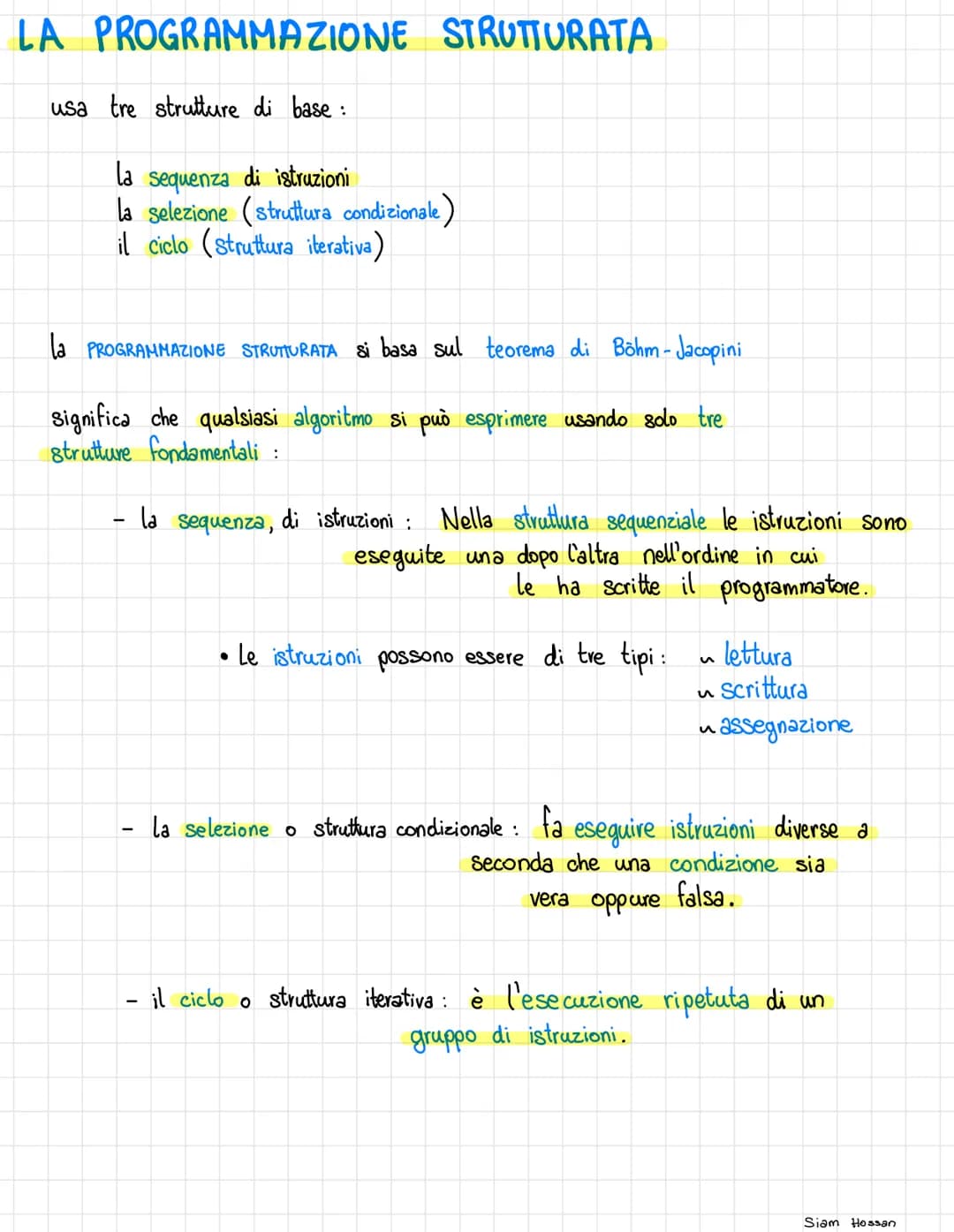 # DAL RAGIONAMENTO AL CODING

SIAM HOSSAN

1. Analisi del problema
2. Astrazione
3. Scomposizione del problema
4. Formulazione di algoritmi
