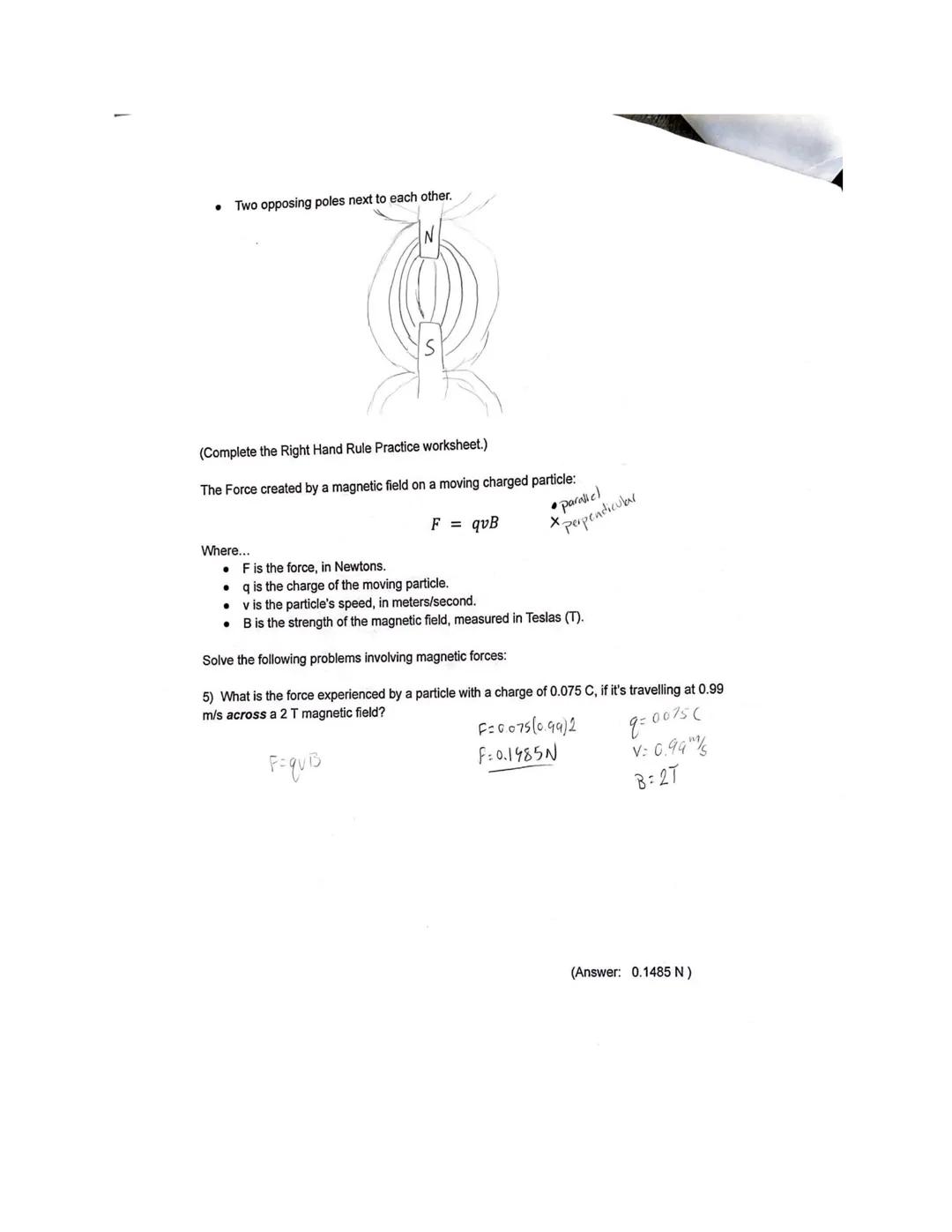 1) Magnets have a North pole and a Soufl pole.

2) opposite poles attract while like poles repel.

3) List some properties of magnetic field