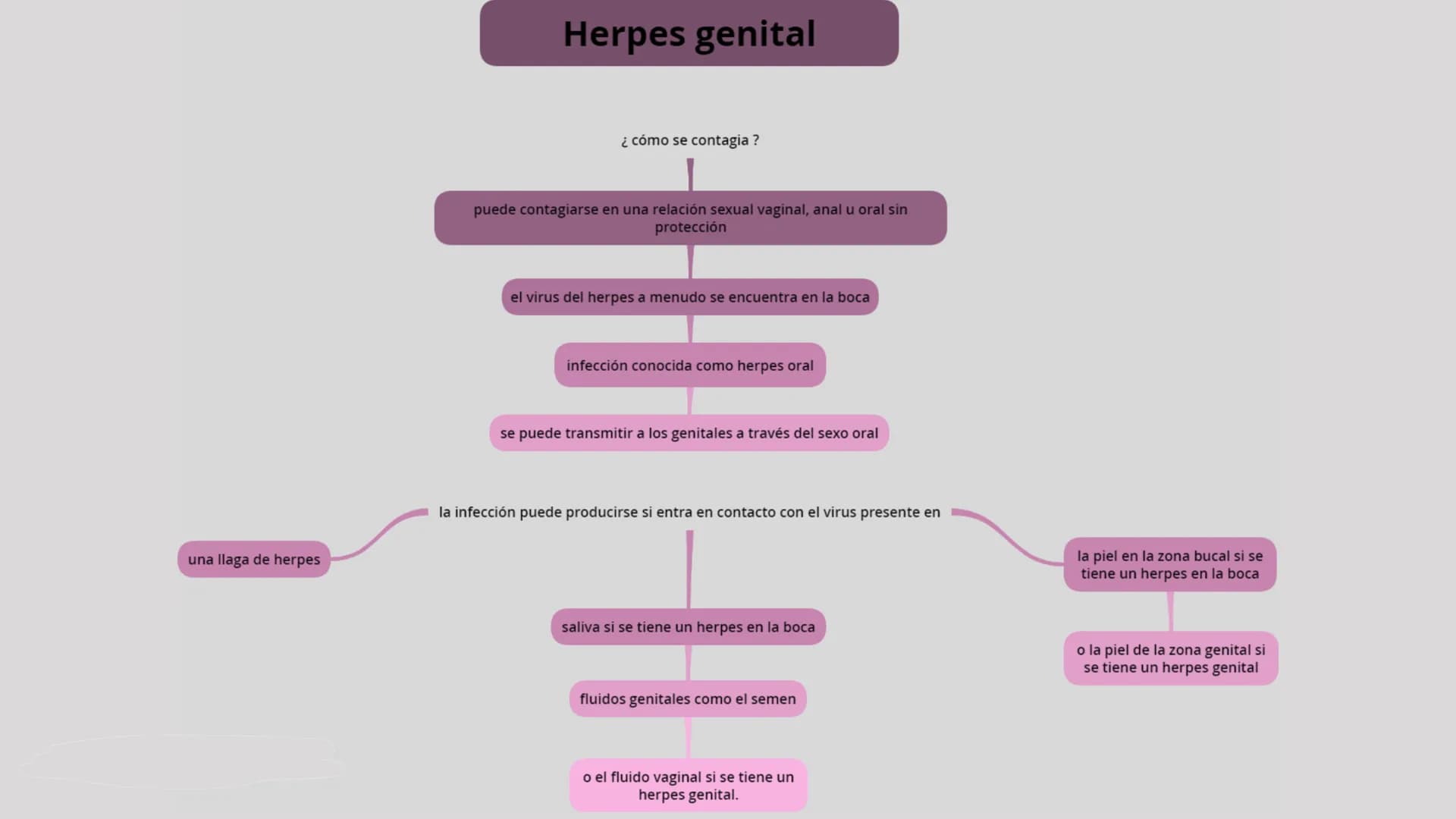 # HERPES GENITAL # Herpes genital

Es una enfermedad infecciosa la cual se transmite atreves de besos y de contacto directo con el área afec