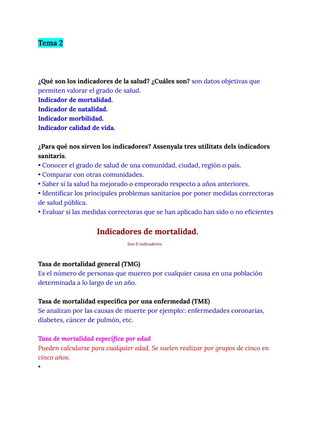 Apunte C1

Qué es la salud?

La salud es un estado de completo bienestar físico, mental y social, y no sólo
la ausencia de afecciones o enfe