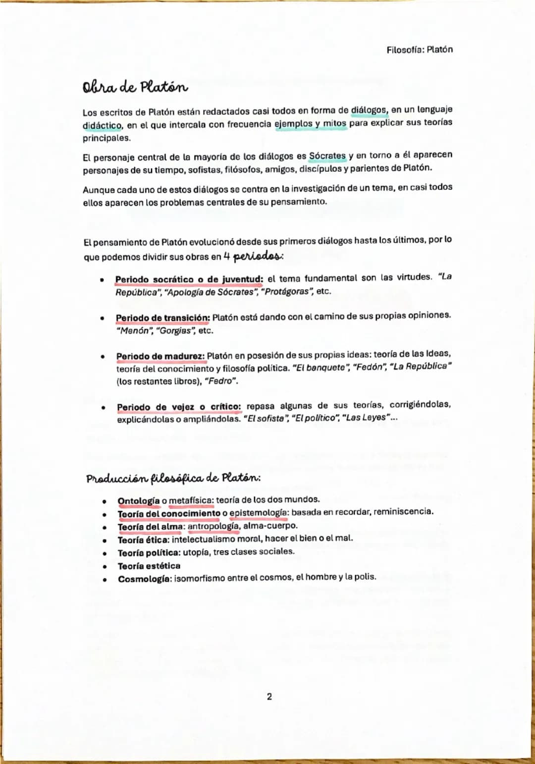 Filosofía: Platón

# Platón

## Contexto histórico y filosófico

Las guerras médicas, iniciadas en 499 a.C., unieron a los griegos contra lo
