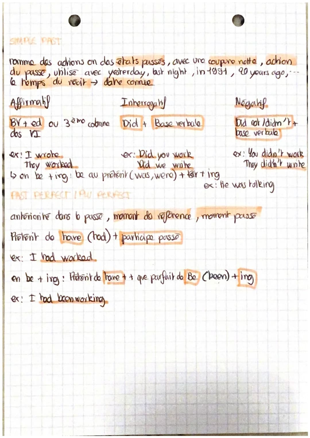 GRAMMAR

SIMPLE PRESENT

exprima la répétition et l'habitude avec always, sorrchimos, never,
et romme dos vernités gonorales

Affirmabil

Ba