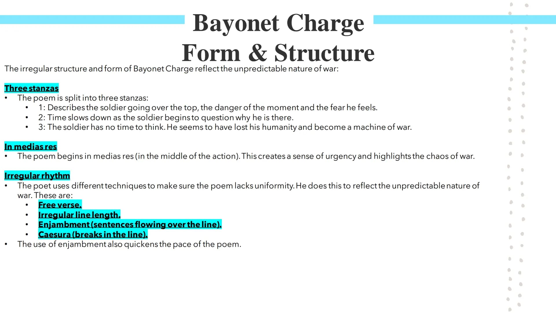# Bayonet Charge
Poetry GCSEs # Bayonet Charge

Bayonet Charge describes the thoughts and actions of a WW1 soldier as he charges towards the