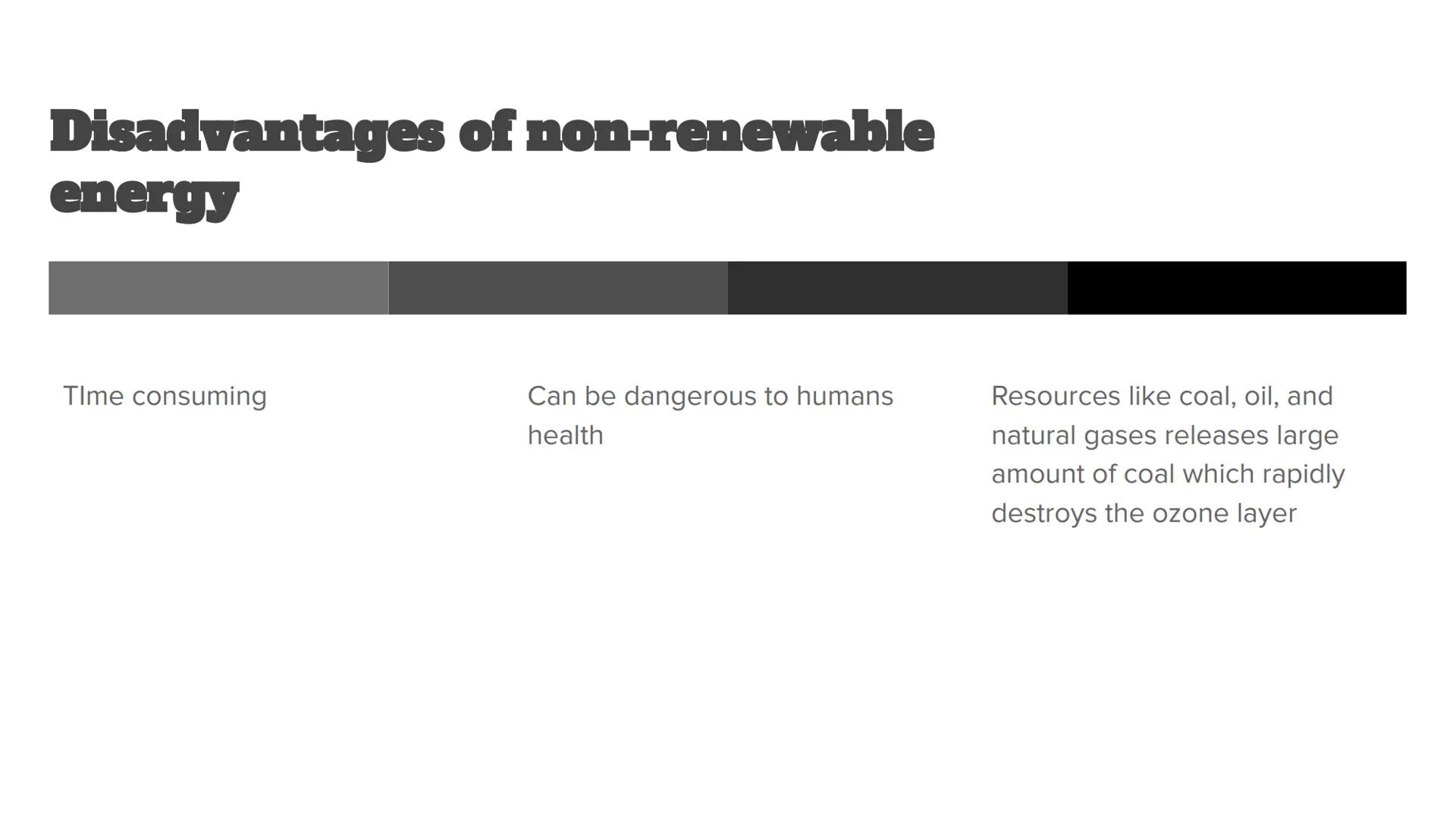 # Nonrenewable
## Energy # What is nonrenewable
energy

A non-renewable resource is a natural resource that
cannot be readily replaced by na