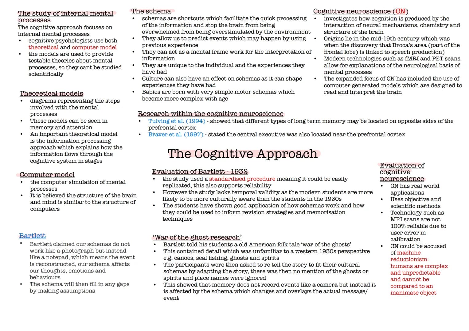 # The study of internal mental
processes
*   The cognitive approach focuses on
    internal mental processes
*   cognitive psychologists use