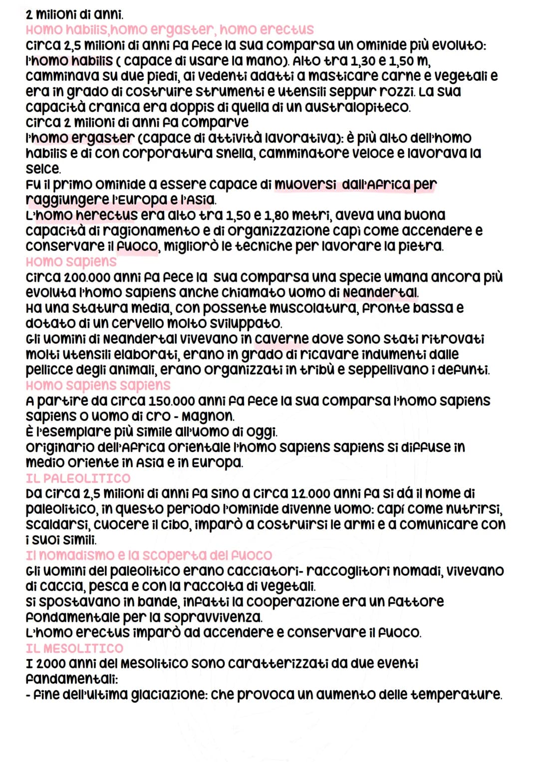 # LA PREISTORIA

cos'é la preistoria

con il termine preistoria viene indicato il periodo più antico e più lungo
della storia dell'uomo (olt