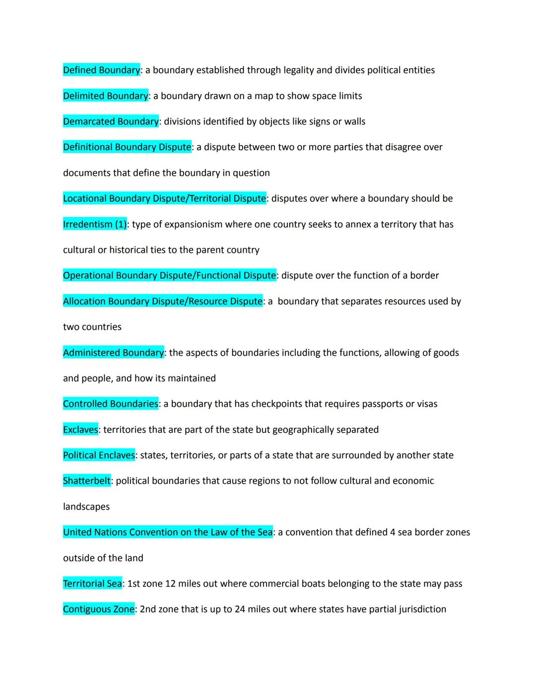 AP Human Geography- Unit 4: Political Patterns & Processes
Vocabulary

Chapter 8- Political Power and Processes

4.1- Intro to Political Geo