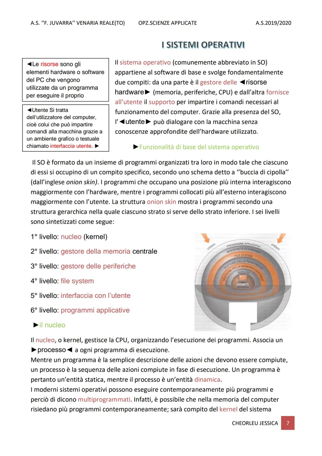 A.S. "F. JUVARRA" VENARIA REALE(TO) OPZ.SCIENZE APPLICATE A.S.2019/2020

◄Le risorse sono gli
elementi hardware o software
del PC che vengon