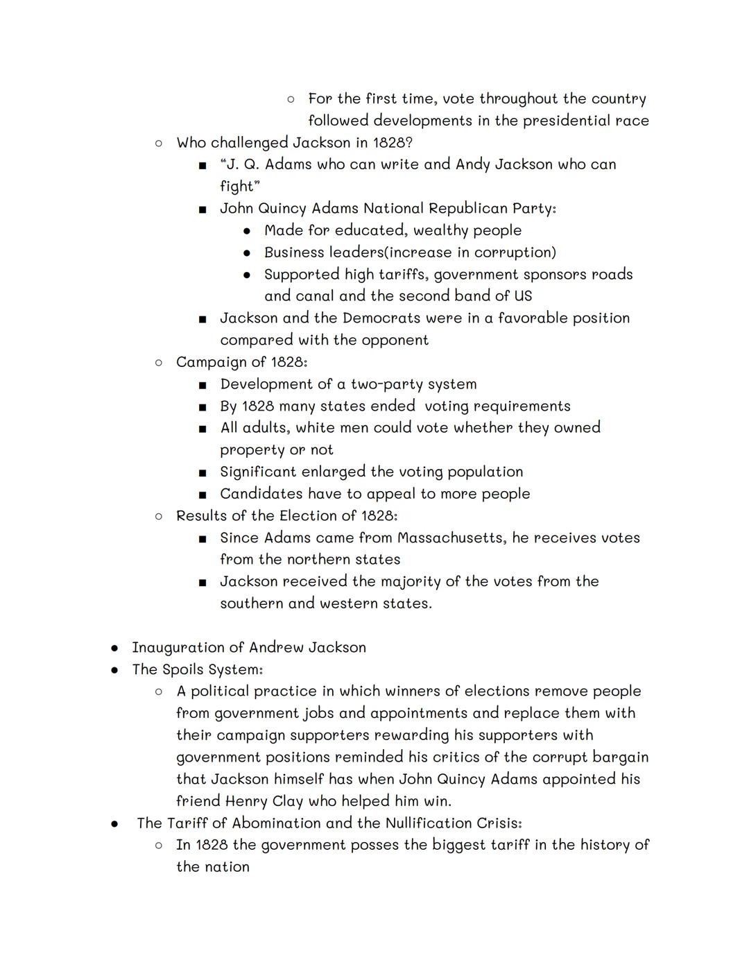 Building a National Identity and Jackson Democracy:
* Post War of 1812 America
    * Nationalism on the rise at this time in U.S History
   