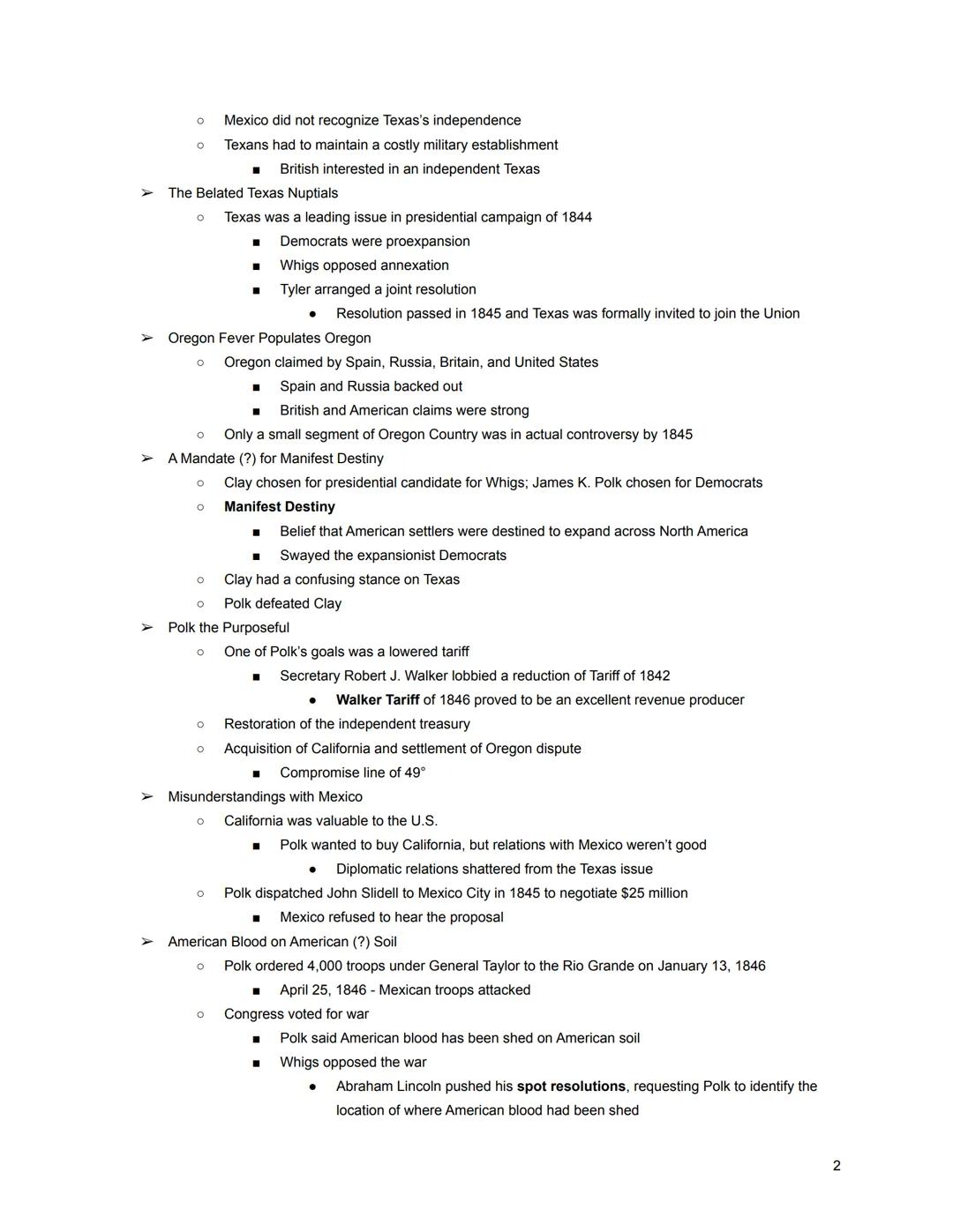 AP US History
Chapter 17: Manifest Destiny and Its Legacy, 1841-1848

➤ The Accession of "Tyler Too"
	*   President Harrison elected in 1841