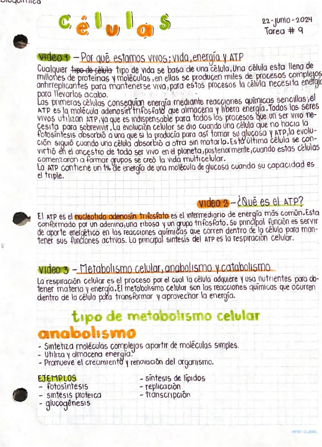 # células

22-Junio-2024
Tarea #9

video 1 - Por que estamos vivos; vida, energía y ATP

Cualquier tipo de célula tipo de vida se basa de un