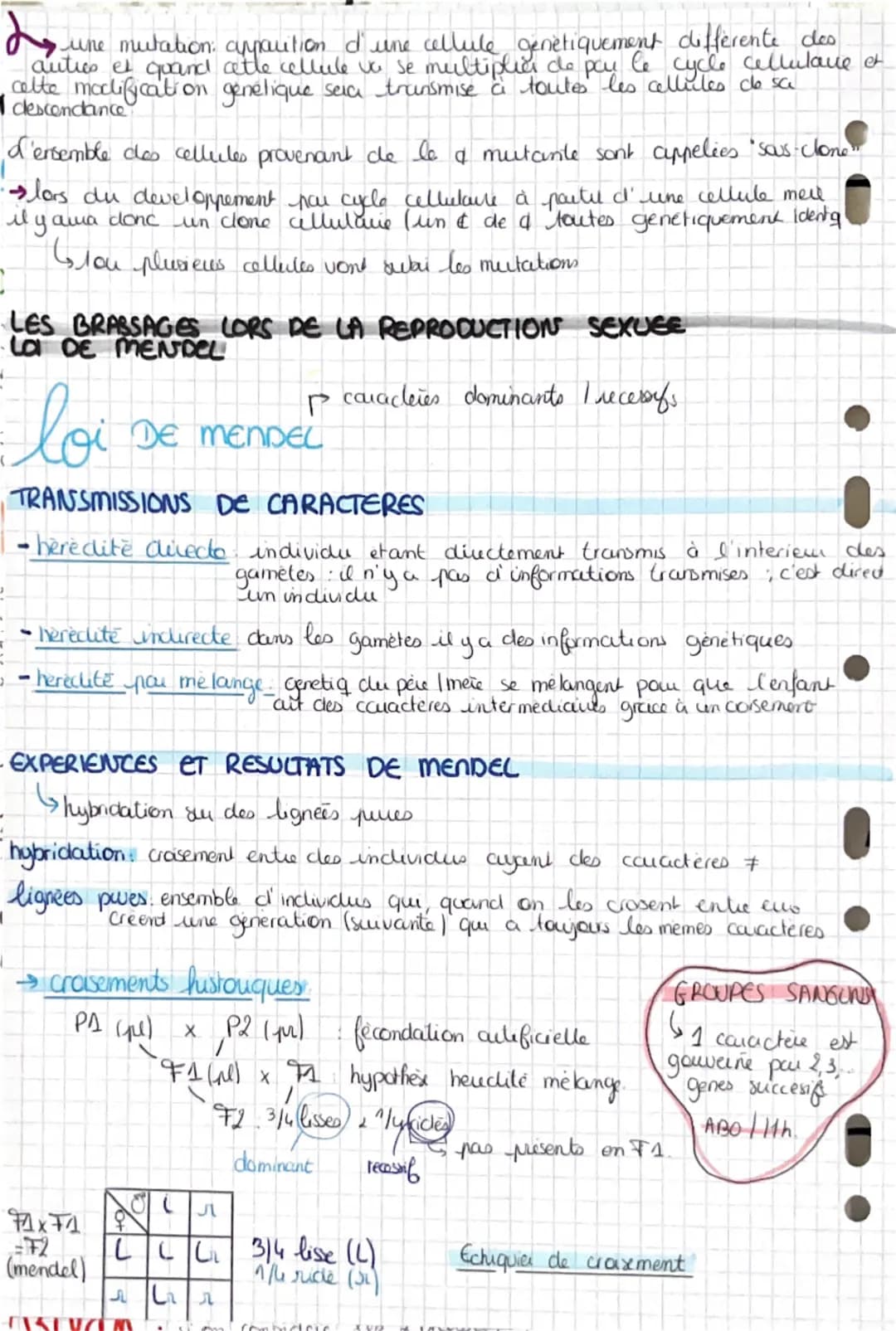 # RRASSAGES GENETIALES DIPALIT JA MEINGE

# L'origine du genotype

DES INDIVIDUS

STABILITE GENETIQUE ET EVOLUTION CLONALE
CYCLE CELLULAIRE: