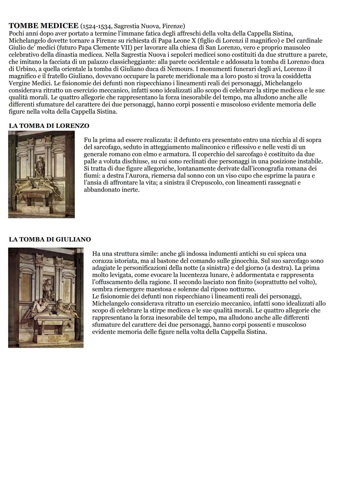 # MICHELANGELO BUONARROTI

Nacque a Caprese, nei pressi di Arezzo, nel 1475, fu Uno scultore, pittore, architetto e poeta, veniva da una fam