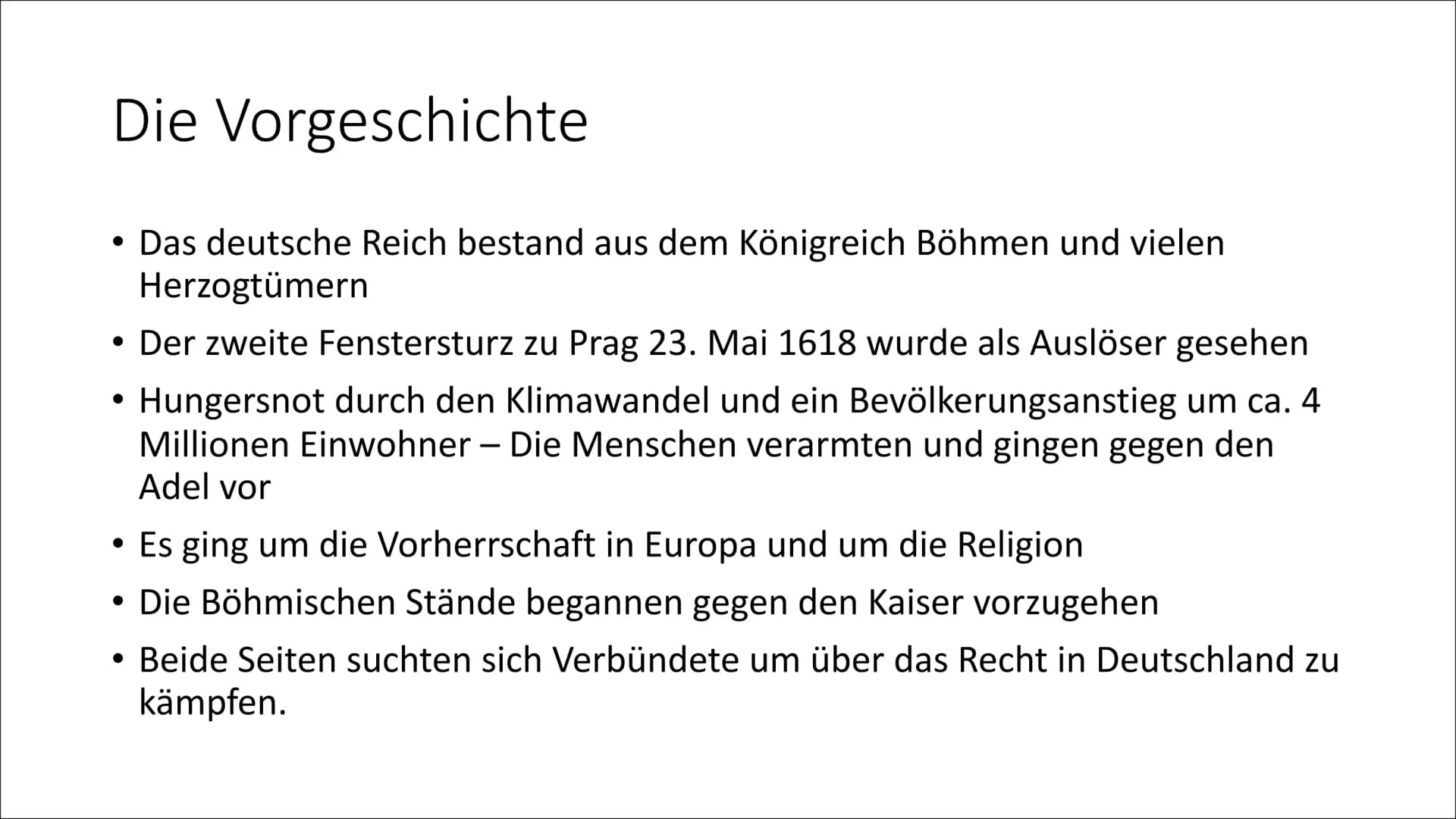 # Homeschooling

# Geschichte

Der 30- jährige Krieg

Ausarbeitung # Leitfrage

Der 30- jährige Krieg

- Die 30 dunkeln Jahre oder eine Erlö
