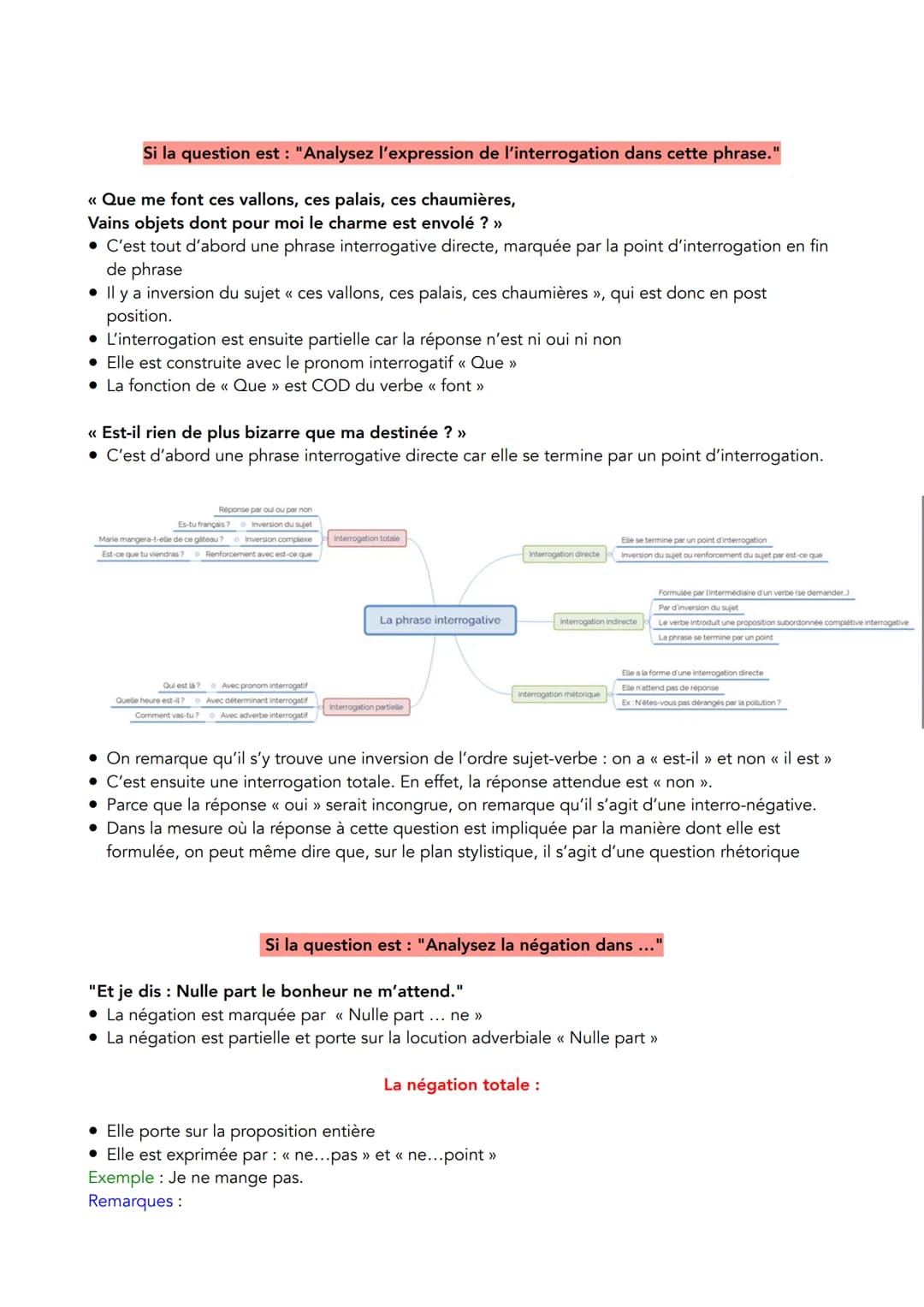 Si la question est: "Analysez l'expression de l'interrogation dans cette phrase."

<< Que me font ces vallons, ces palais, ces chaumières,
V