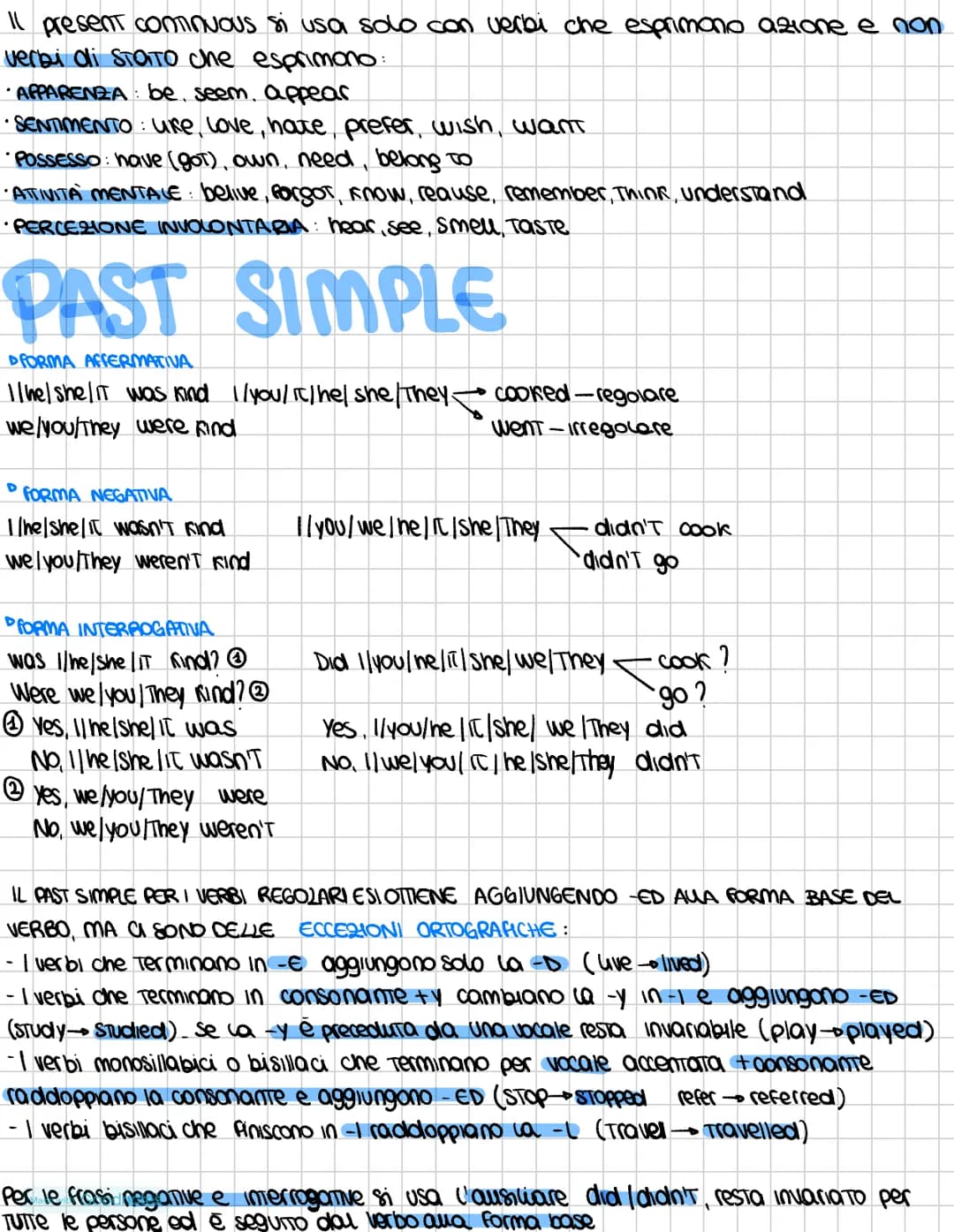 # PRESENT SIMPLE

▷ FORMA AFFERMATIVA SOGG + V. FORMA BASE
I/ you/ we / They live
he / she / it lives

• FORMA NEGATIVA DON'T / DOESN'T + F.