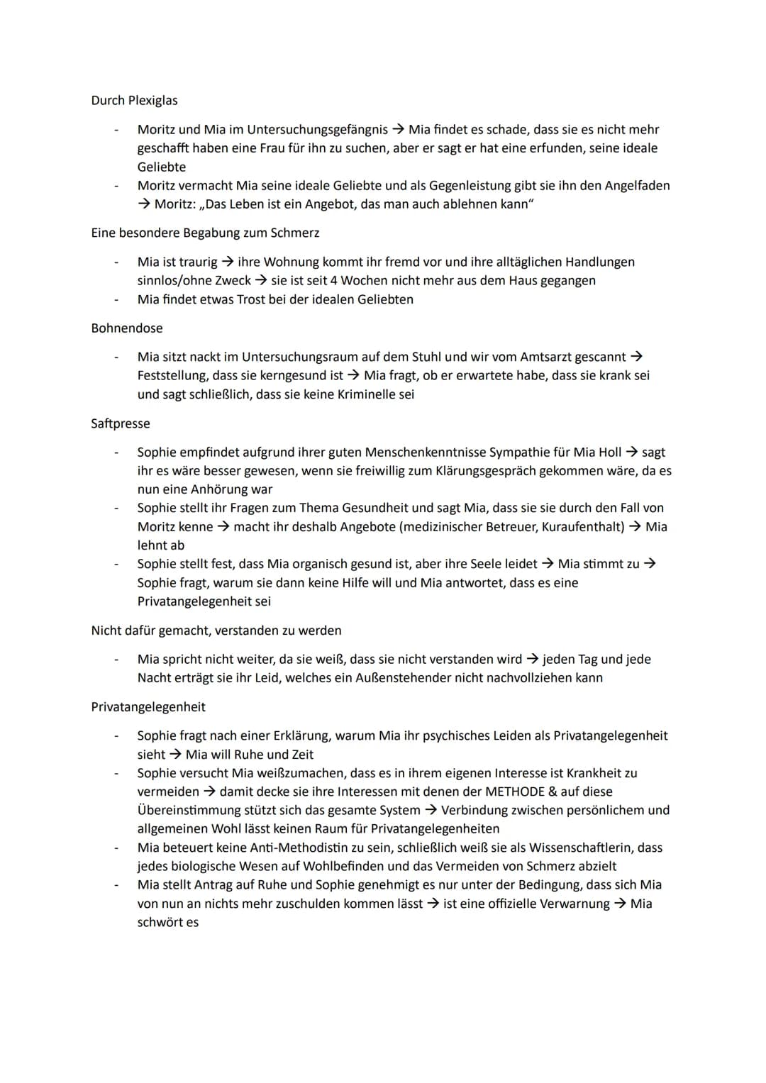 # Corpus Delicti von Juli Zeh

Vorwort

- Gesundheit = Zustand vollkommenen körperlichen, geistigen, sozialen Wohlbefindens
- Gesundheit ist