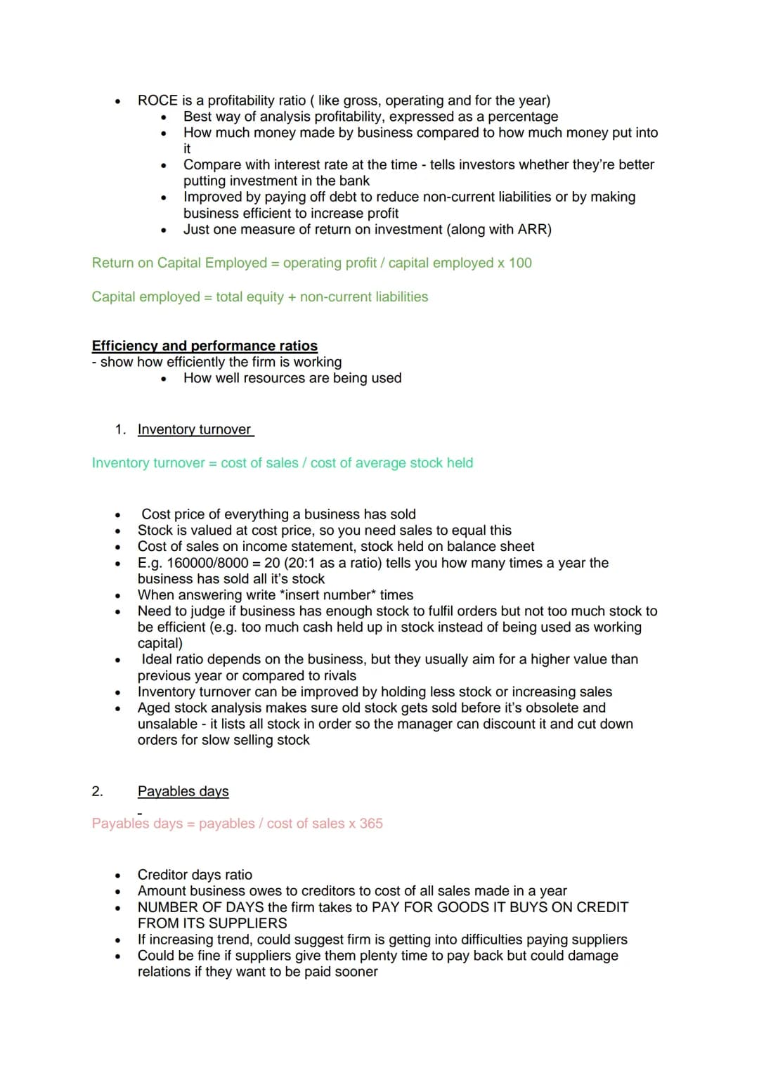 Business section 8 (unit 7) - Internal analysis

Balance Sheets

- Lists of assets and liabilities
- Finances at a fixed point
- Assets: thi