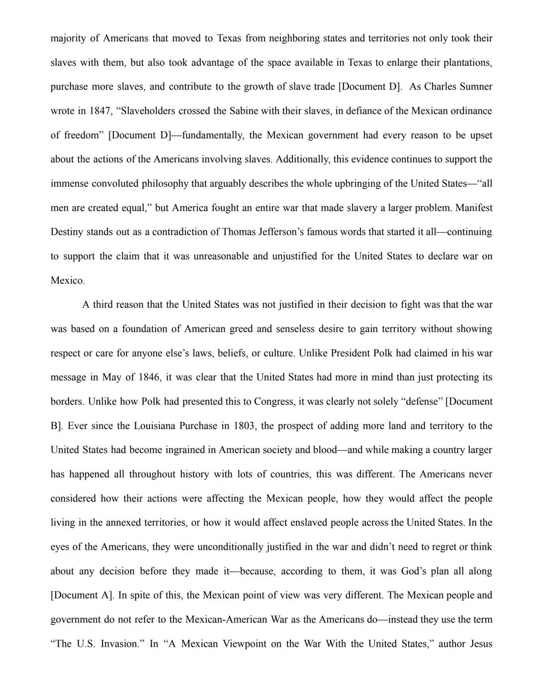 Oscar Crimaldi
15 April 2022
Period 8

Was the United States Justified in Going to War With Mexico?

One hundred and seventy-six years ago, 