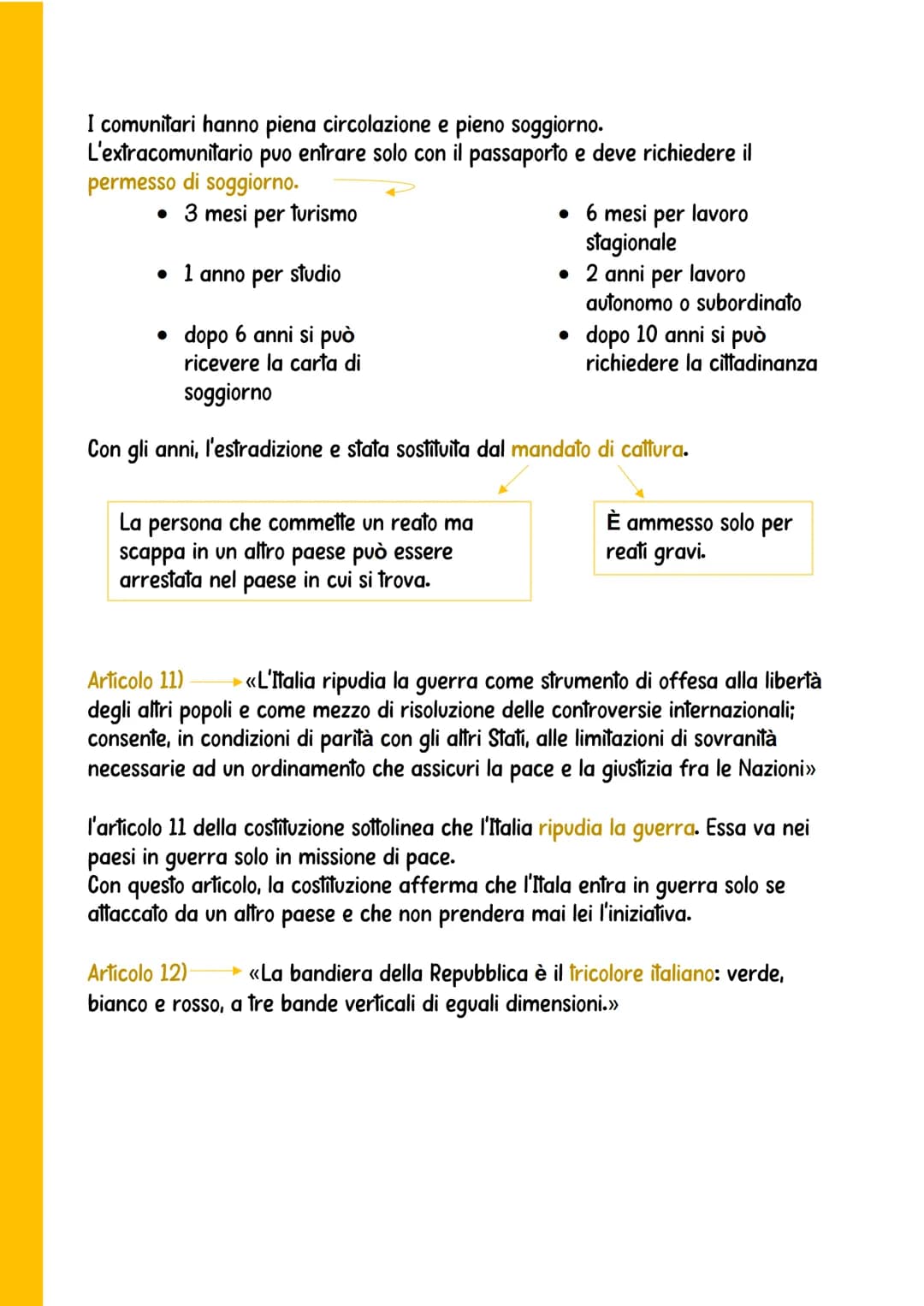 # i principi

fondamentali

ARTICOLO 1) <<L'Italia e una Repubblica democratica, fondata sul lavoro. La
sovranita appartiene al popolo, che 