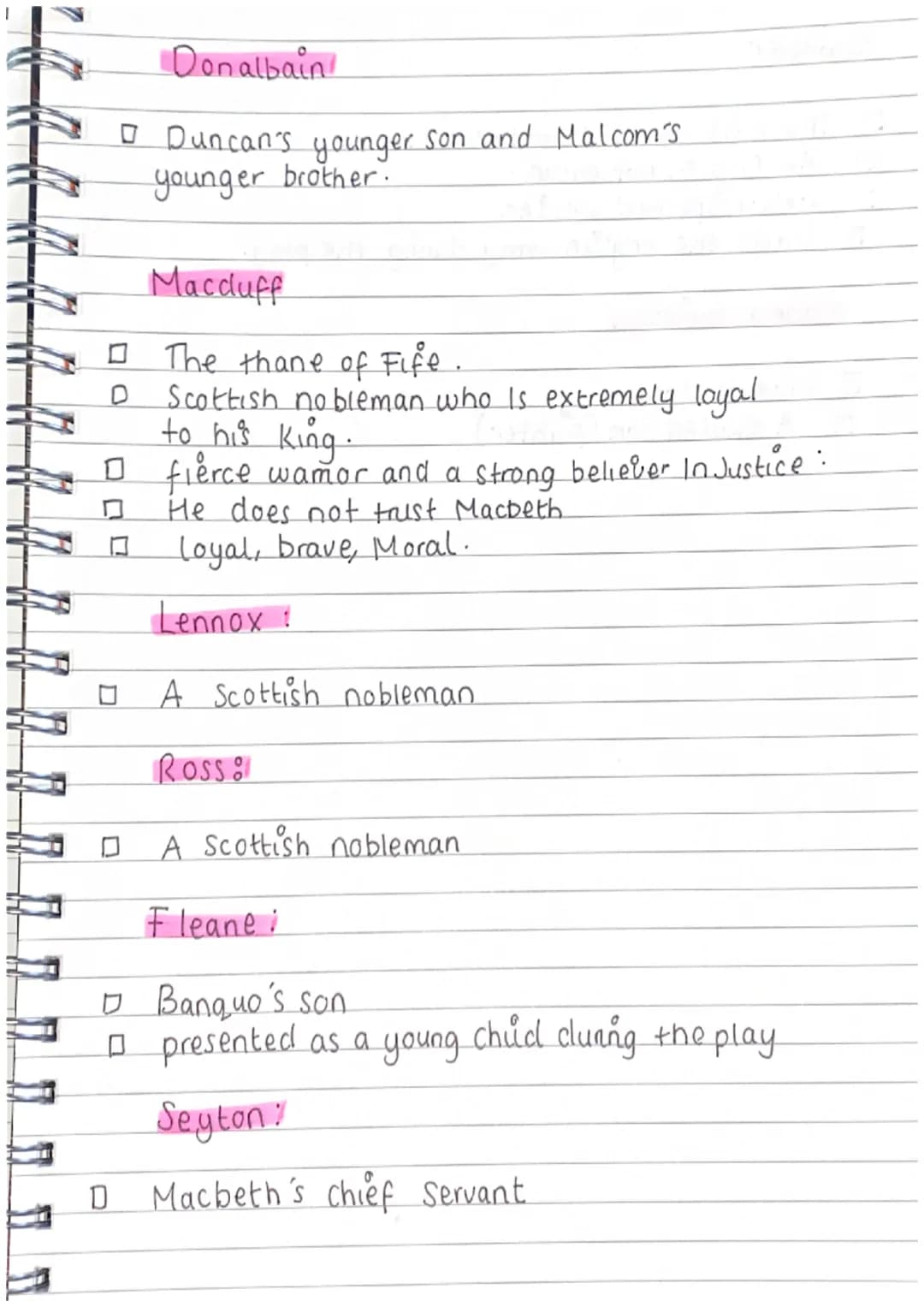 
<h2>Macbeth</h2>
<p>Macbeth is the protagonist of the play. He is a Thane (lord) in Scotland, ruling over the area of Glamis and later gain