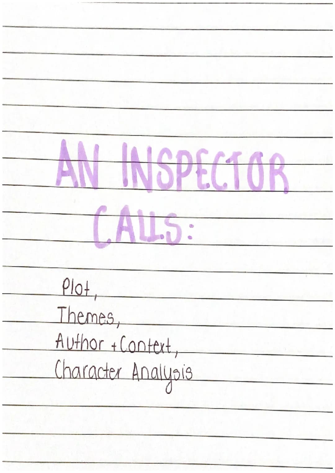 # AN INSPECTOR CALLS:

Plot,
Themes,
Author + Context,
Character Analysis # PLOT

ACT 1-
→The Birlings are celebrating Sheila and Geralds en