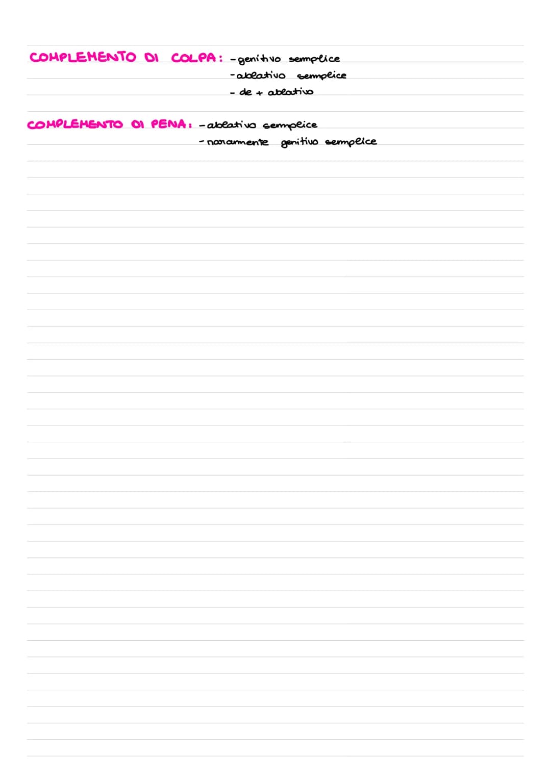 # I COMPLEMENTI

COMPLEMENTO DI
MODO
> cum + ablativo

د sostantivo + cerm + ablativo

COMPLEMENTO DI MEZZO ablativo semplice
د cose e anima