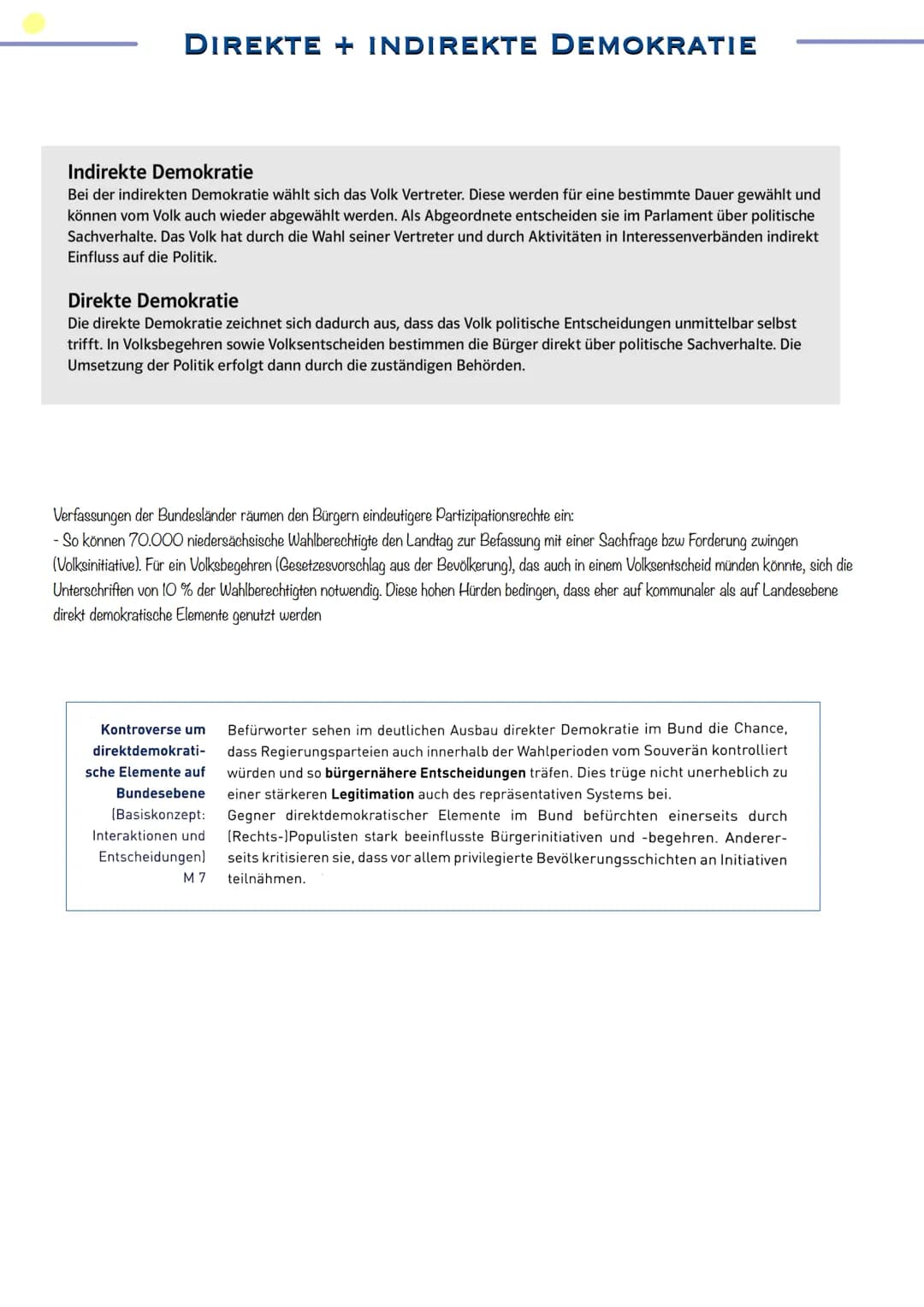 # PARTIZIPATION

IN DER

DEMOKRATIE

ENTWICKLUNG

POLITISCHER

TEILHABE # DIREKTE + INDIREKTE DEMOKRATIE

Indirekte Demokratie
Bei der indir