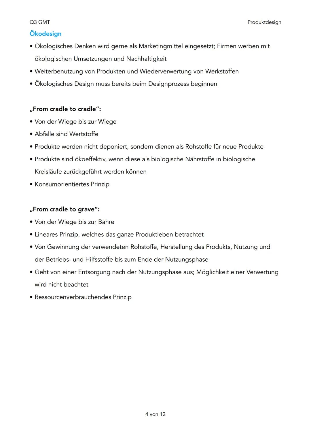 Q3 GMT

Produktdesign

# Q3 - Produktdesign

1. Designtheorie

1. Produktanalyse & Funktionsebenen
2. Design aus Konsumentensicht
3. Einflus