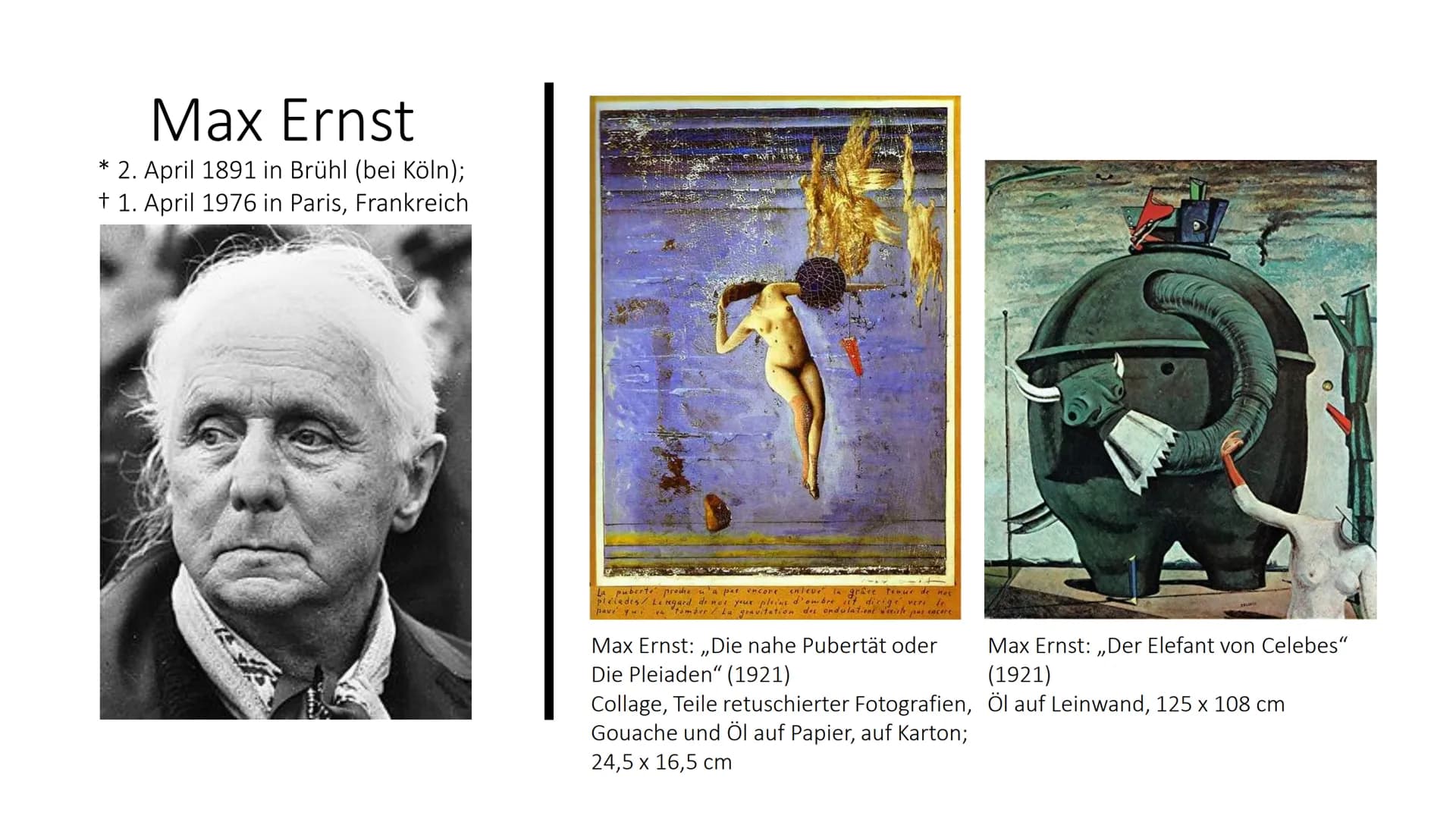 SURREALISMUS

Präsentation von

Salvador Dali: „Die Beständigkeit der Erinnerung“ (1931)
Öl auf Leinwand; 24,1 x 33cm # Gliederung

1. Defin