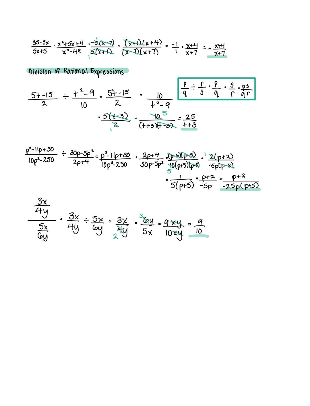 # RATIONAL EXPRESSIONS

& EQUATIONS

• A rational expression is the ratio of two polynomials

$
\frac{p}{q} q\neq0
$

Evaluate

$
\frac{X}{x