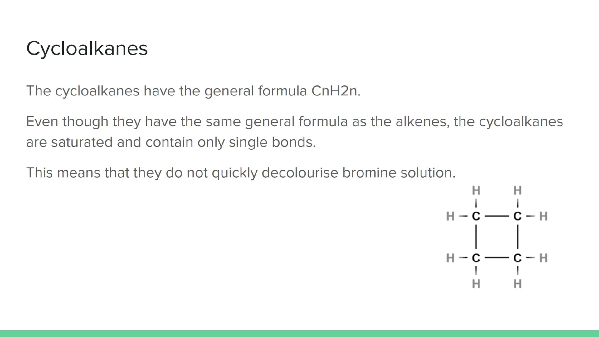# Homologous Series

National 5 Chemistry # Hydrocarbons

Hydrocarbons are compounds made of hydrogen and carbon atoms only.

A homologous s