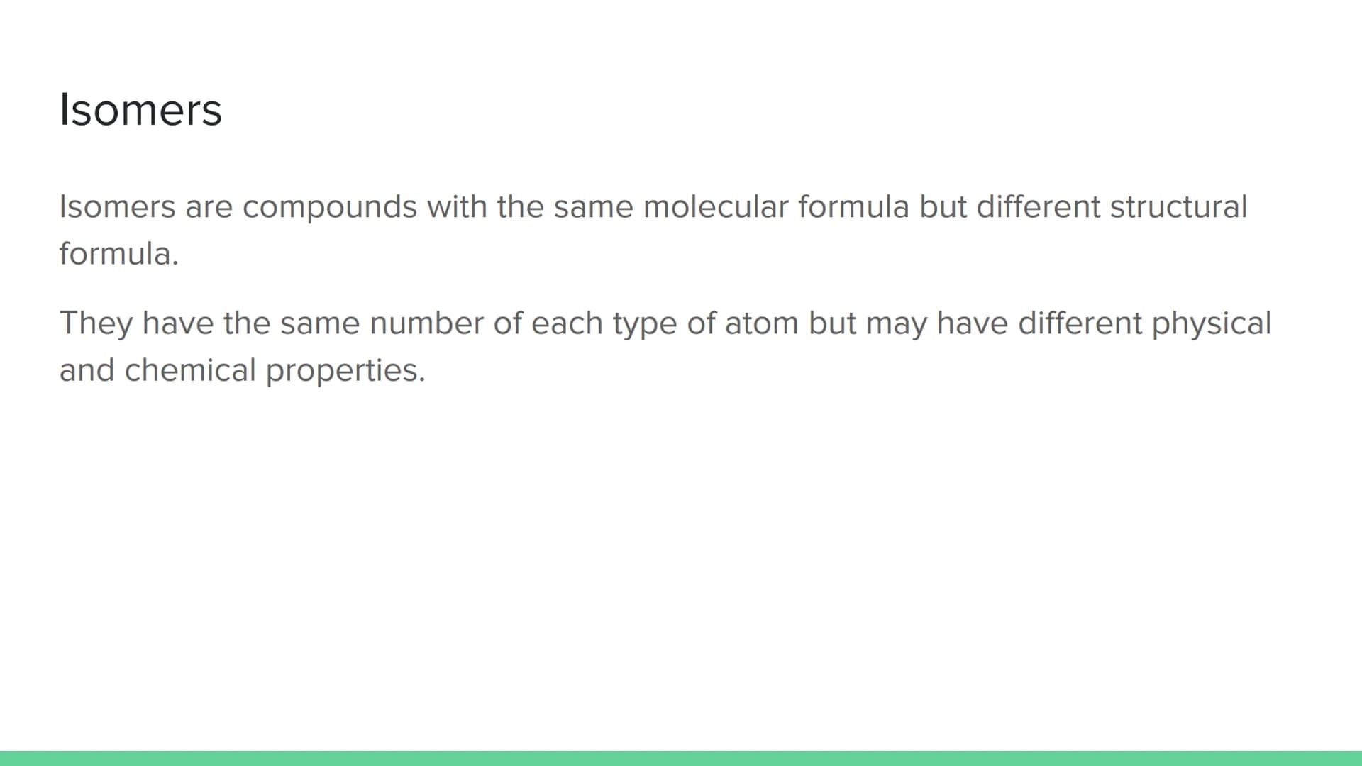 # Homologous Series

National 5 Chemistry # Hydrocarbons

Hydrocarbons are compounds made of hydrogen and carbon atoms only.

A homologous s