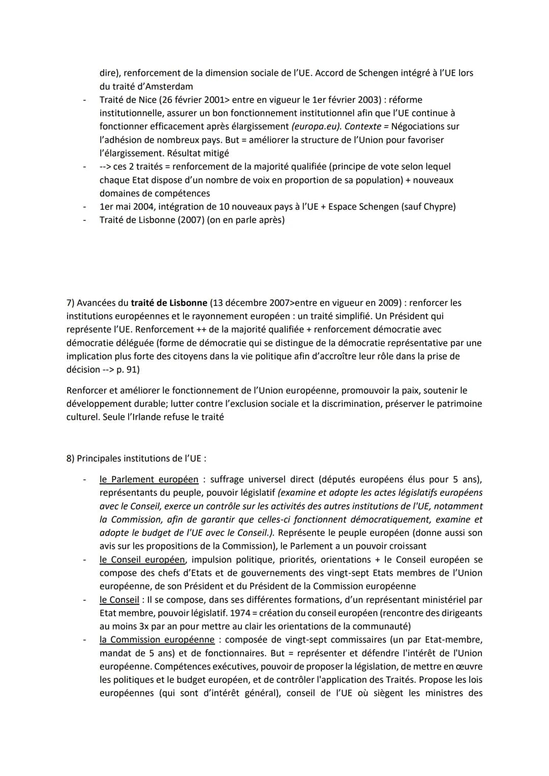 # L'UE et la Démocratie

Intro:

<< L'Europe se fera dans les crises et elle sera à la somme des solutions apportées à ces
crises. >>> Jean 