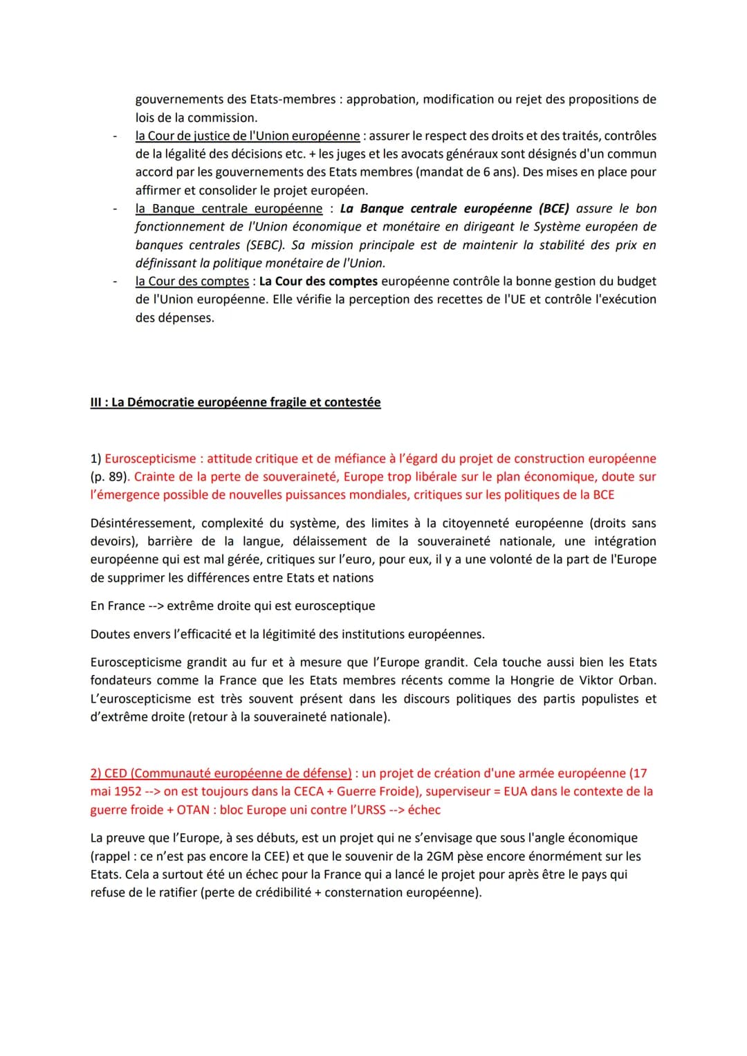 # L'UE et la Démocratie

Intro:

<< L'Europe se fera dans les crises et elle sera à la somme des solutions apportées à ces
crises. >>> Jean 
