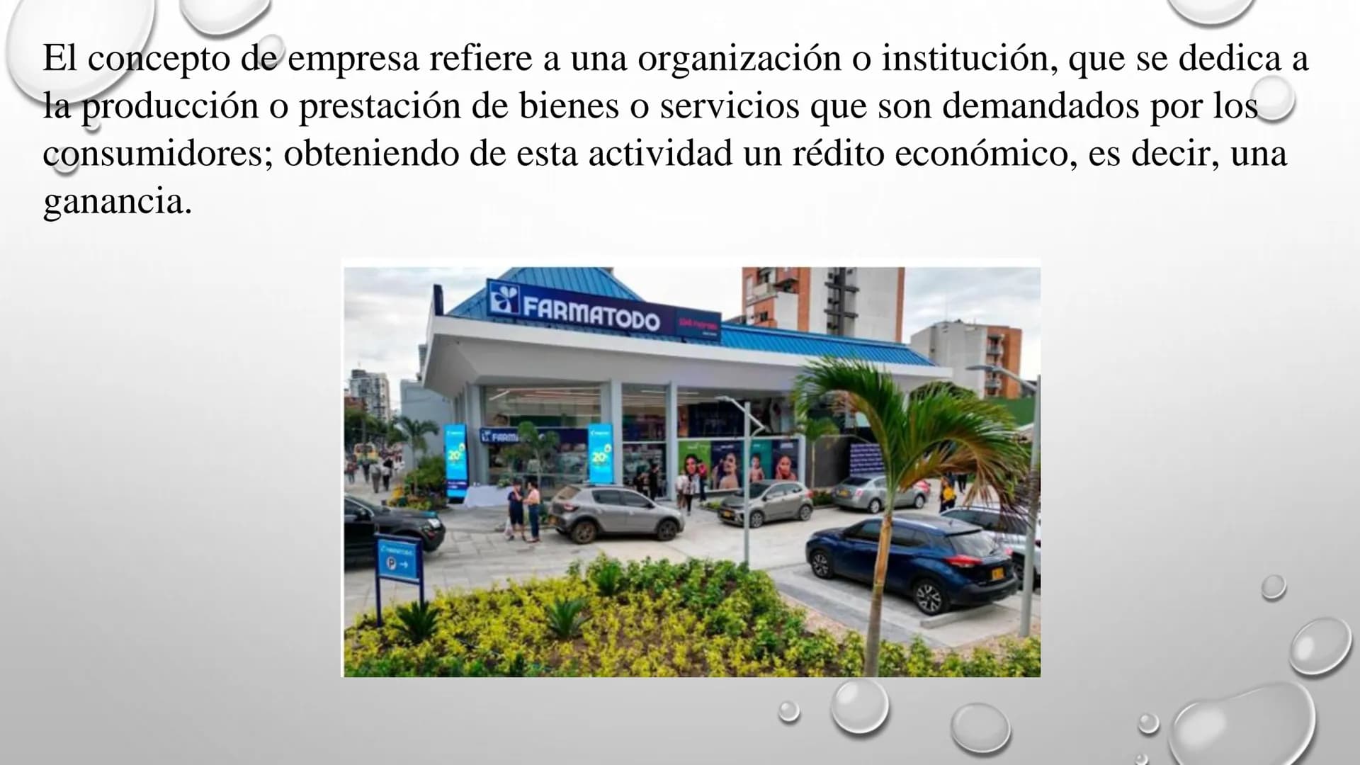 # EMPRESA El concepto de empresa refiere a una organización o institución, que se dedica a
la producción o prestación de bienes o servicios 