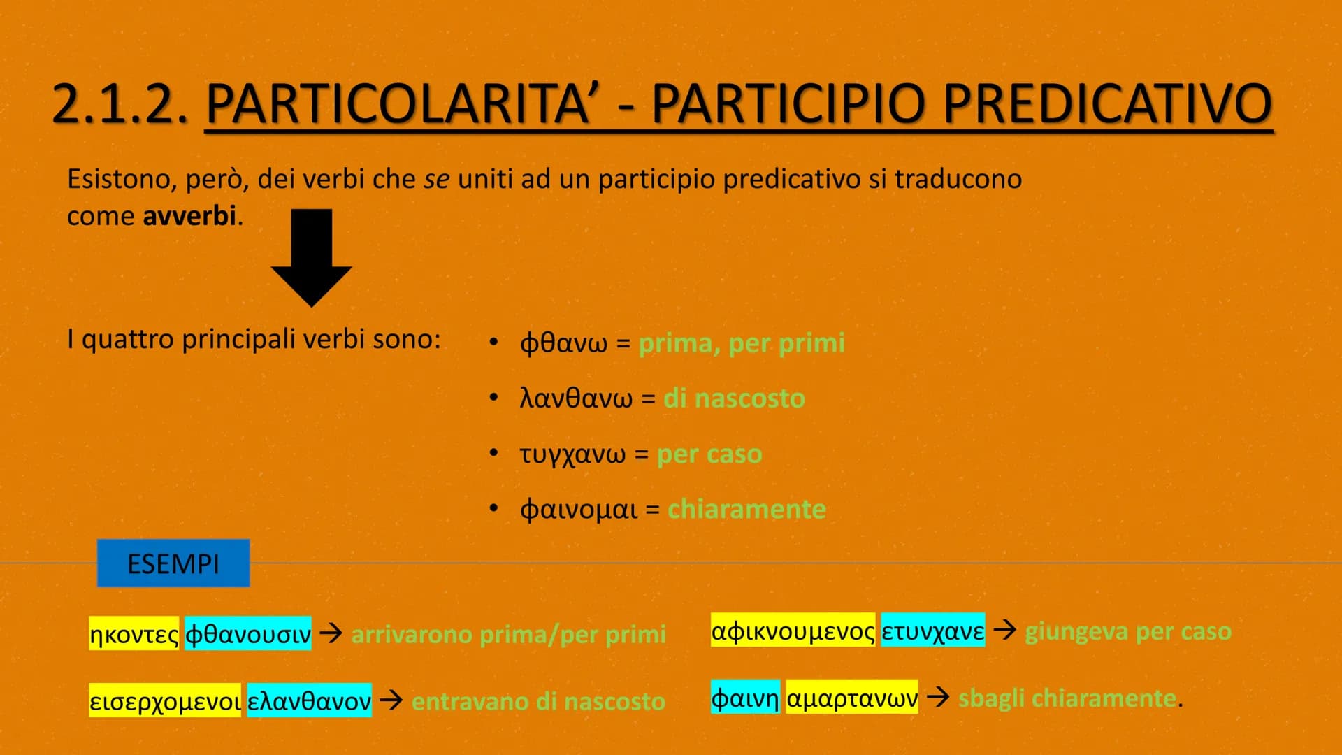 
<h2></h2>
<p>Lavoro realizzato da Resmini Cristian</p>
<h2>CHE COSA è IL PARTICIPIO?</h2>
<p>Il participio in greco, come in italiano, è un