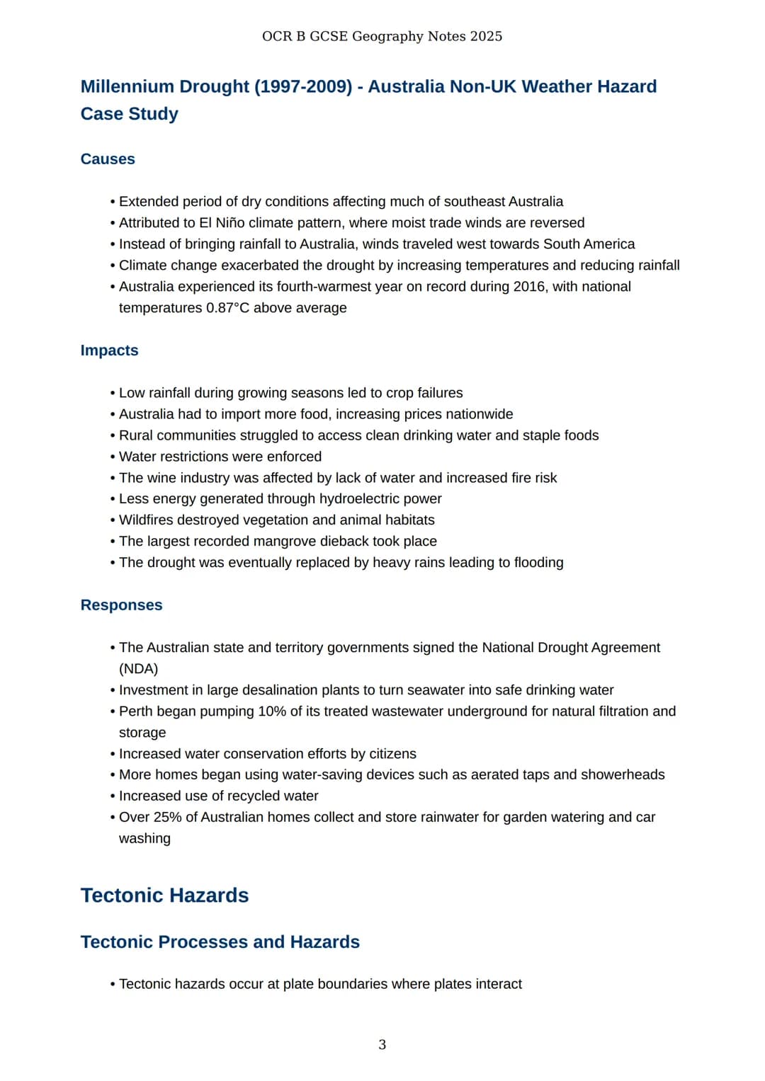 OCR B GCSE Geography Notes 2025

# OCR B GCSE Geography Notes

## 2025

Comprehensive revision notes and case studies

Created: 30 March 202