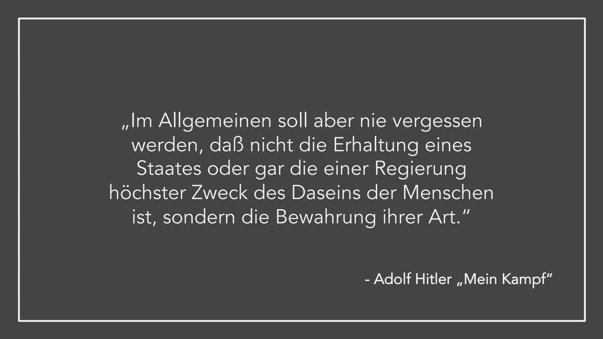 # DIE IDEOLOGIE

DES

NATIONALSOZIALISMUS # GLIEDERUNG

1. Die Weltanschauung Hitlers und die Kernpunkte der Ideologie
    a. Nationalsozial