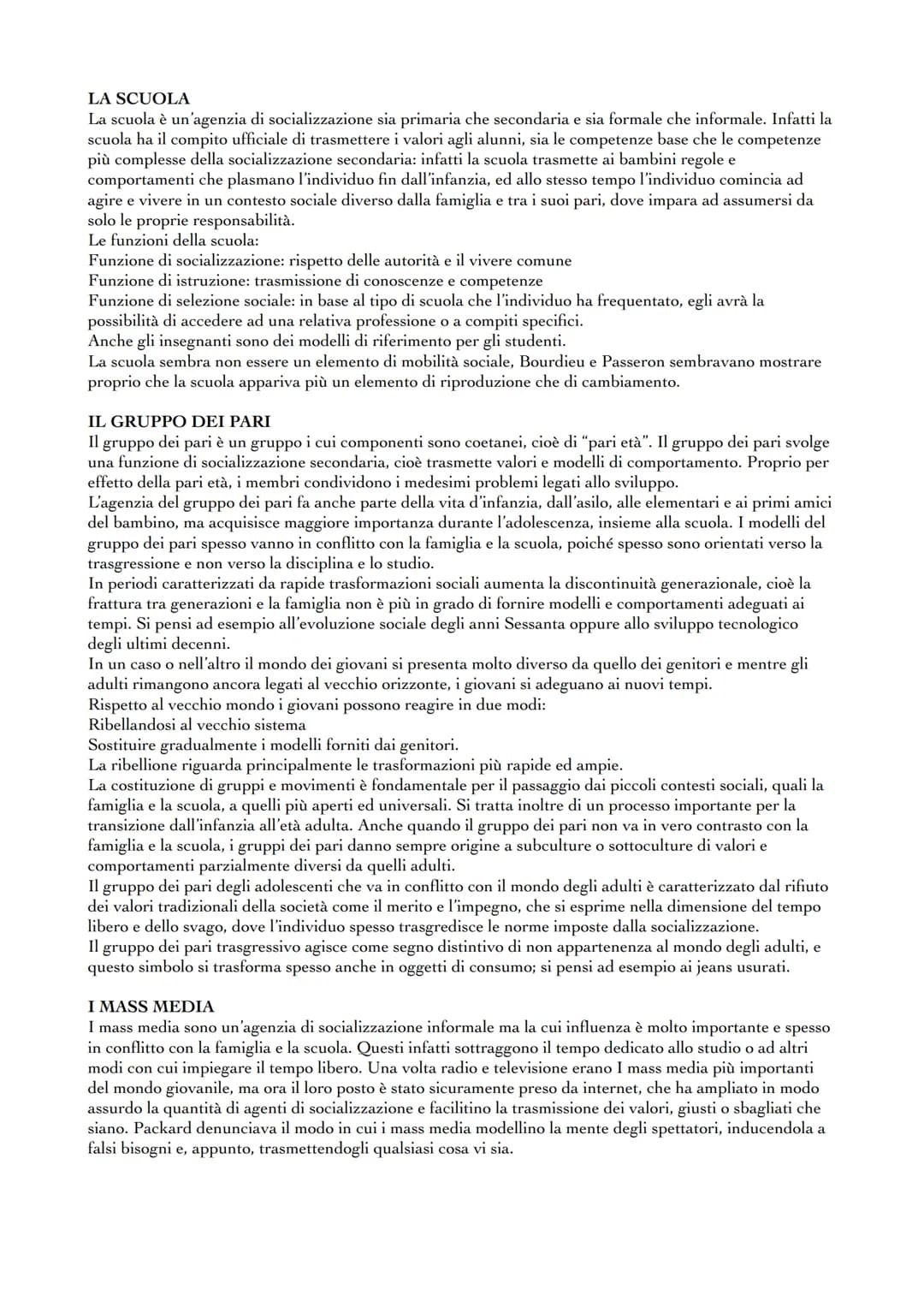 # INDIVIDUO, SOCIETÀ, SOCIALIZZAZIONE

Ognuno di noi nasce all'interno di una società già costituita, dentro alla quale, attraverso la
socia