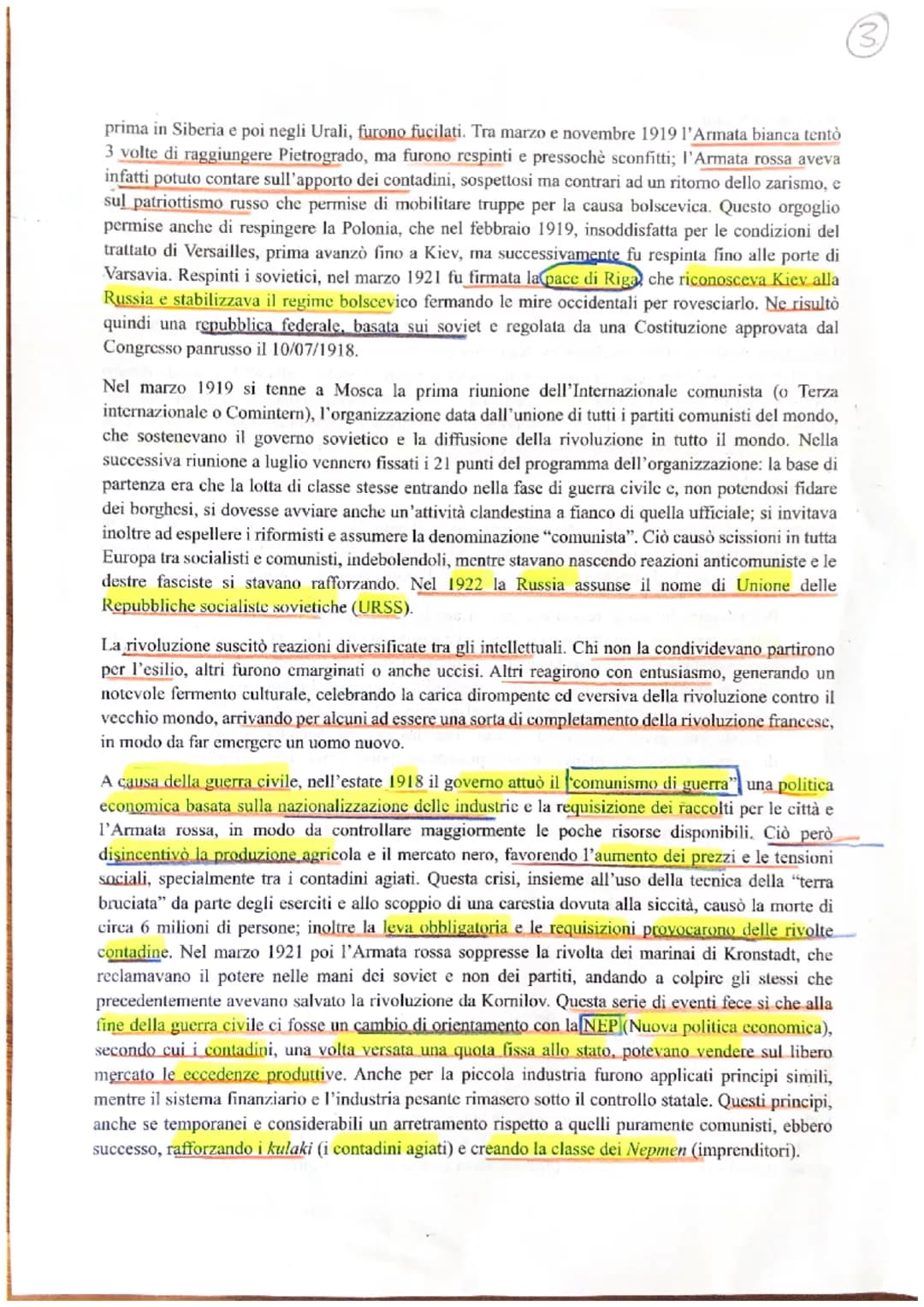 # Rivoluzione russa

Nel 1917 in Russia scoppiarono due rivoluzioni:

- la Rivoluzione di febbraio;
- la Rivoluzione di ottobre.

La Rivoluz