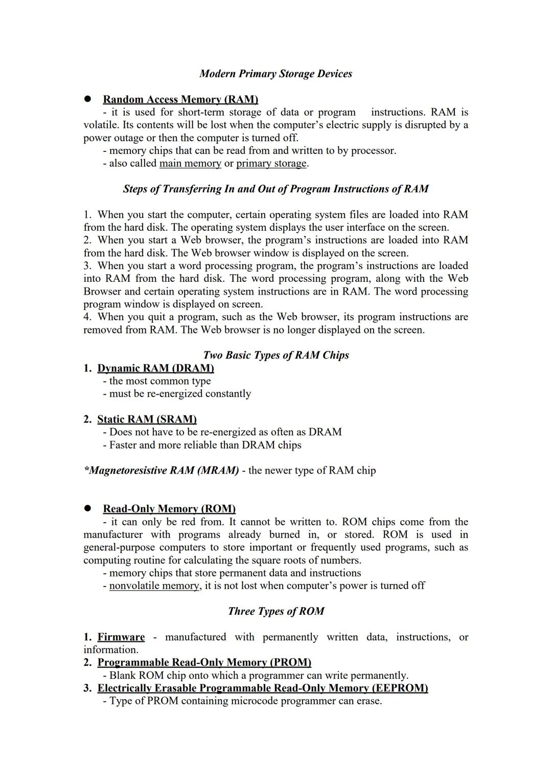 # PARTS OF THE COMPUTER SYSTEM

Hardware Component of Computer Systems

*The CPU - manipulates raw data into more useful form and controls t