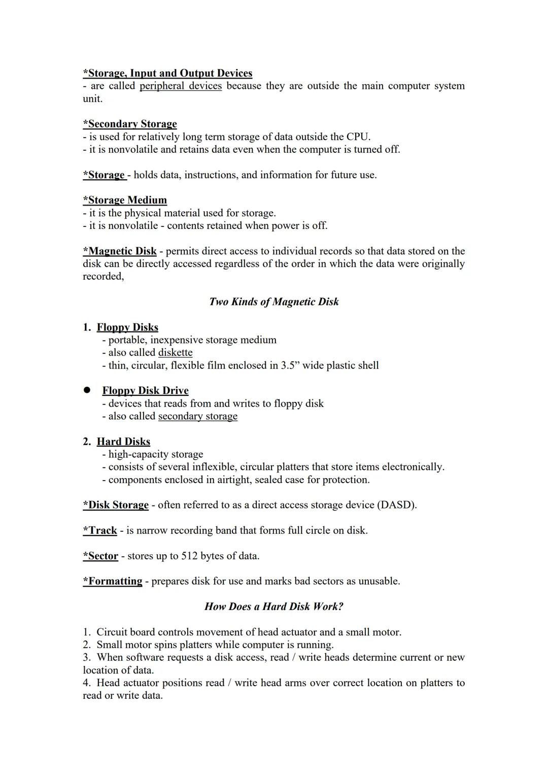# PARTS OF THE COMPUTER SYSTEM

Hardware Component of Computer Systems

*The CPU - manipulates raw data into more useful form and controls t