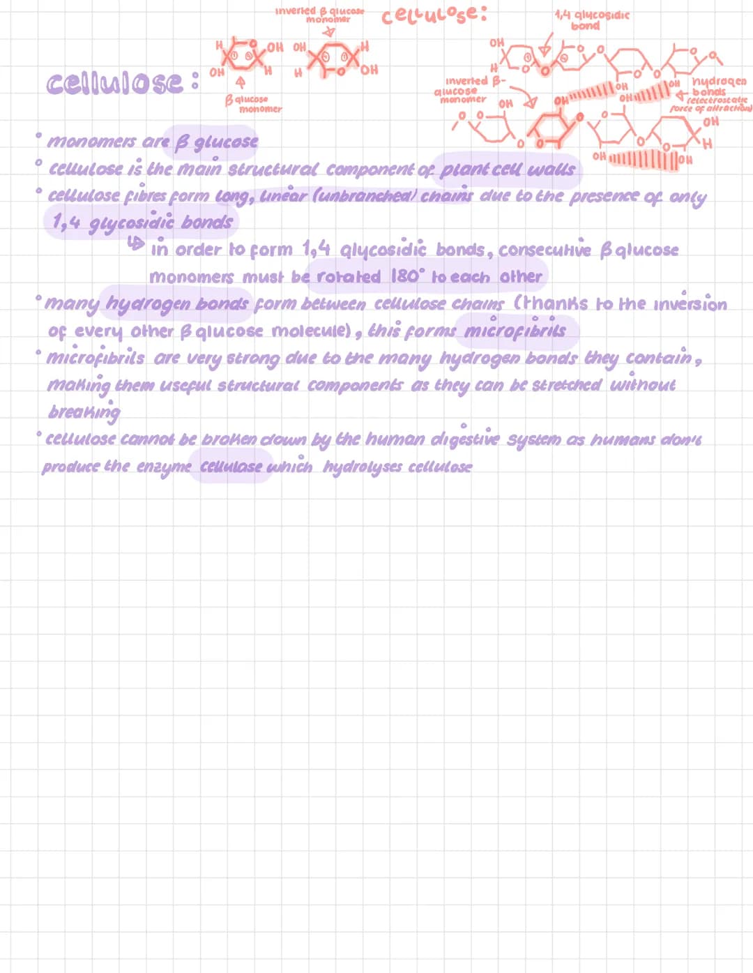 # Polysaccharides....

glycogen:

monomers care

glucose:

$
H$

OH

$
H$

OH

this means it has no osmotie

monomers are & glucose

storage