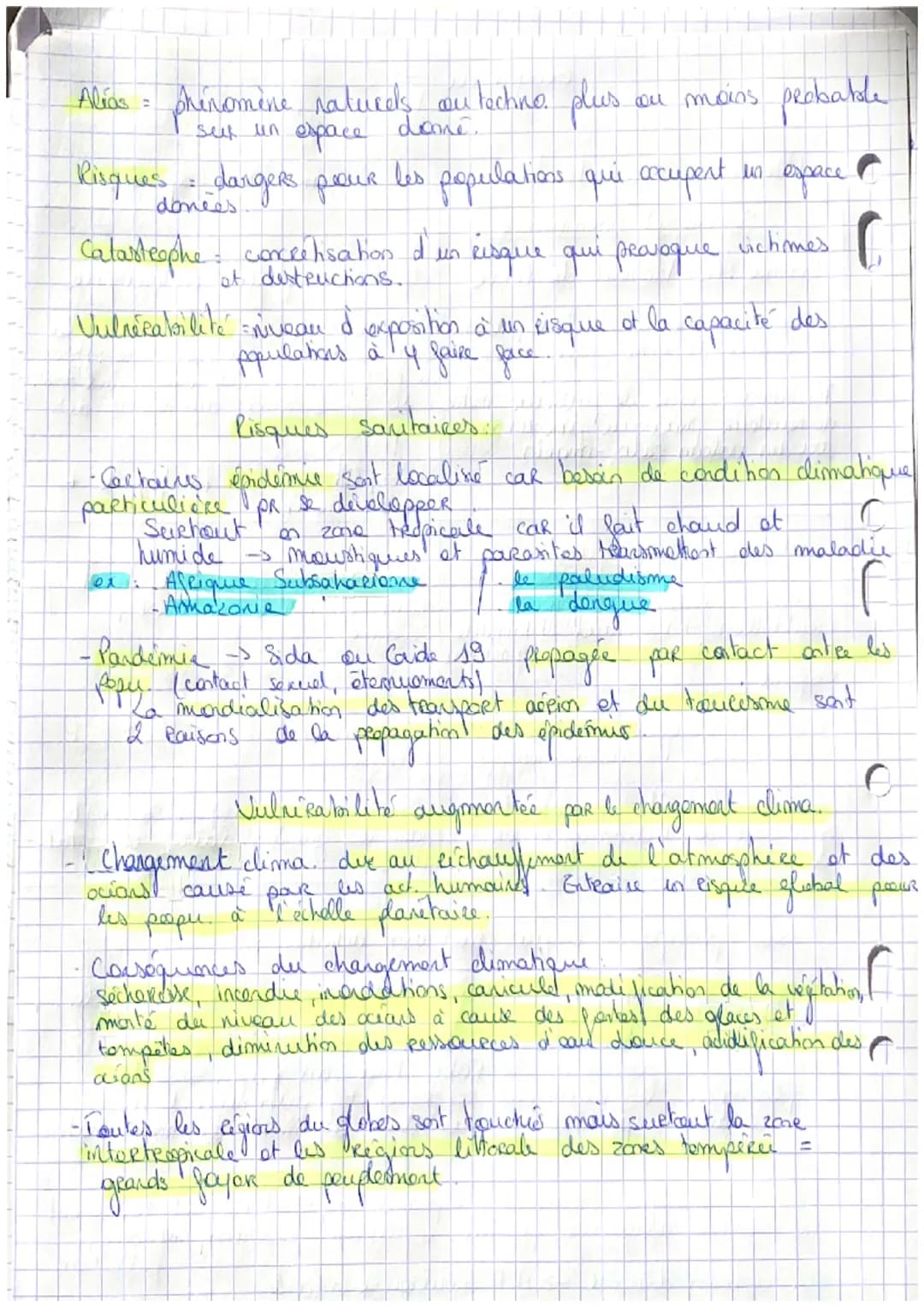 Geographie -> Les sociétés
 face aux Risques

Reincipaux aléas natucets Régios los + xposées

-Satame et vokanisme

Fissme tentament de torr