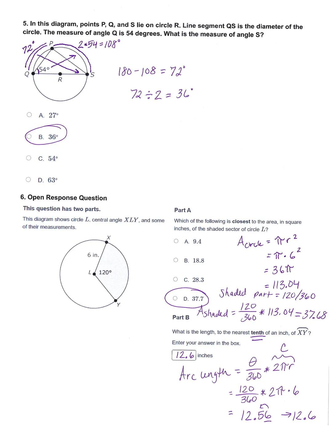 Name
Key
Date
Class
MCAS 5- Circles

PARTS OF A CIRCLE
A circle is defined as the set of all points equidistant from its center

Radius
the 