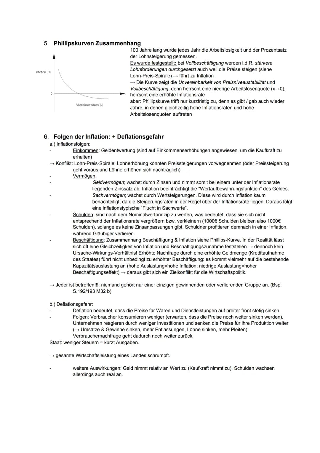 # Gruppe 3: Inflation - Übersicht

1. Inflation
Ein anhaltender Prozess der Geldentwertung, der sich durch allgemeine Preiserhöhungen bemerk
