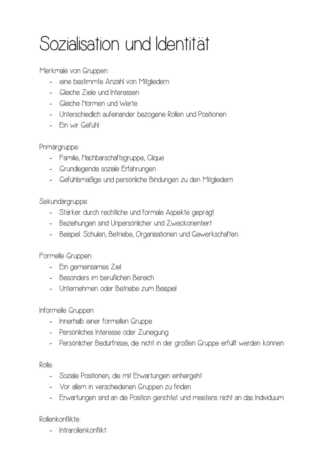 Powi Checkliste:

*   Soziologische Grundbegriffe
*   Leben in einer sich wandelnden Gesellschaft Beispiel für Wandel. Familie
    Sozialisa