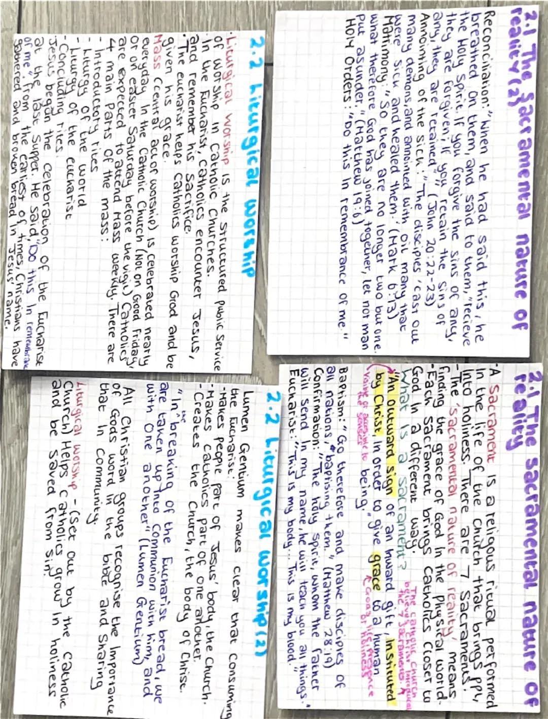2.1 dithefacramental The Sacramental nature of
reality(2)
-Reconciliation:"When he had said this, he
breathed on them, and said to them, "re
