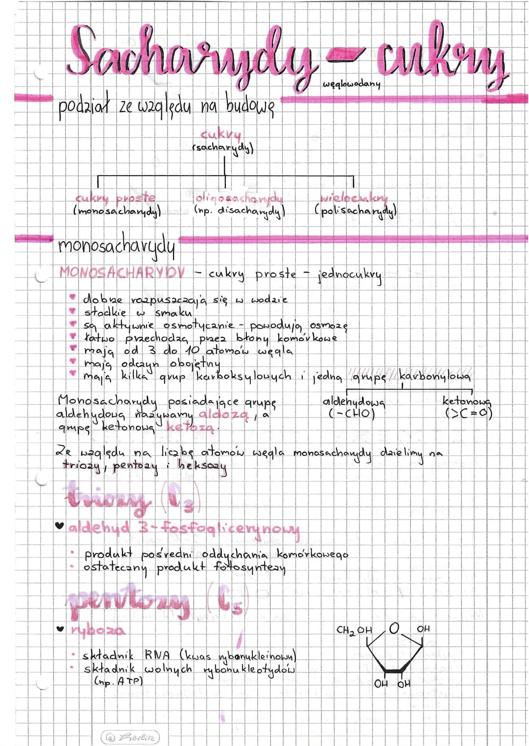 # Sacharydy-cukry

podział ze względu na budowę

cukry
(sacharydy)

cukry proste
(monosacharydy)

oligosachanydu.
(np. disacharydy)

wieloem
